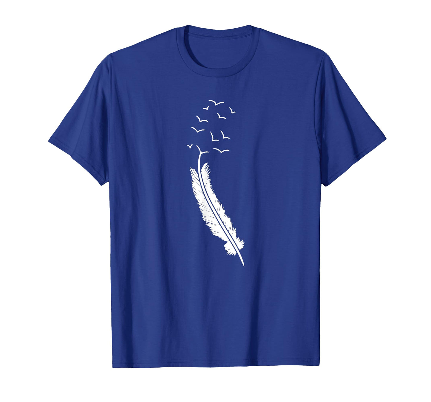 Flying Birds Flock Feather Cool Minimal Art Artists Gift T-Shirt