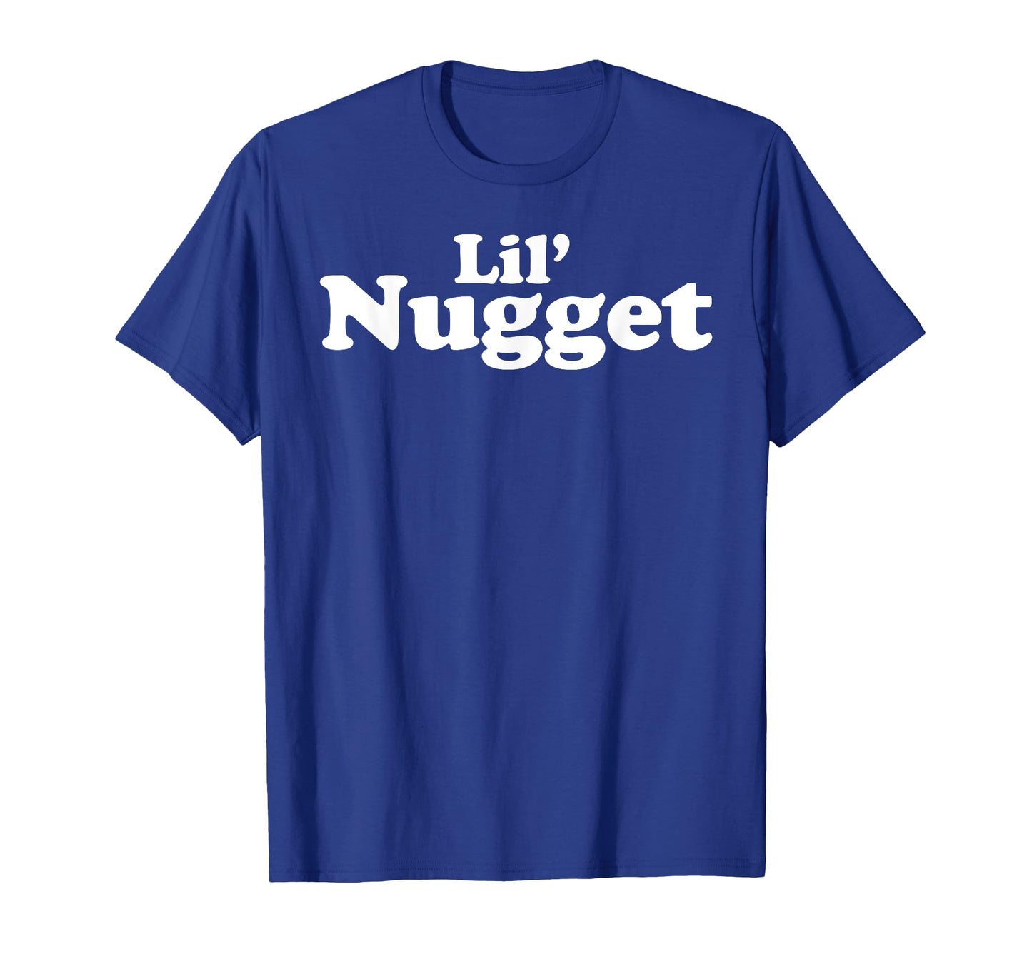 Miftees Chicken Nugget Tees Lil' Nugget T-Shirt Black Unisex-Adults Small Classic Fit Letter Print