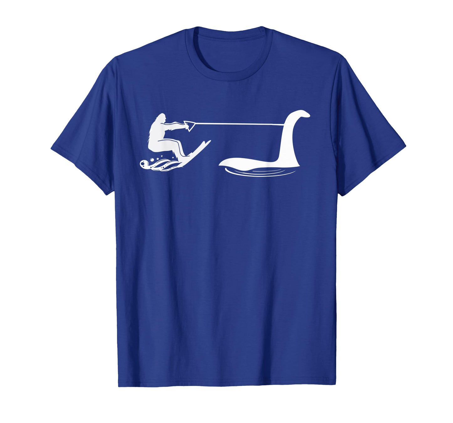 Bigfoot and Lochness Monster jet skiing T-Shirt