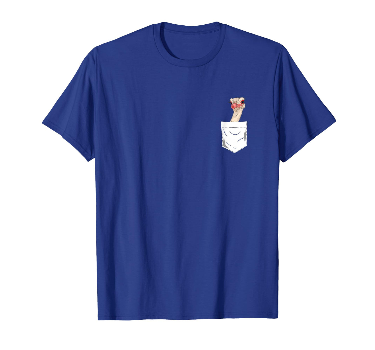 Ostrich Bird in the Pocket T-Shirt Funny Ostrich T-Shirt