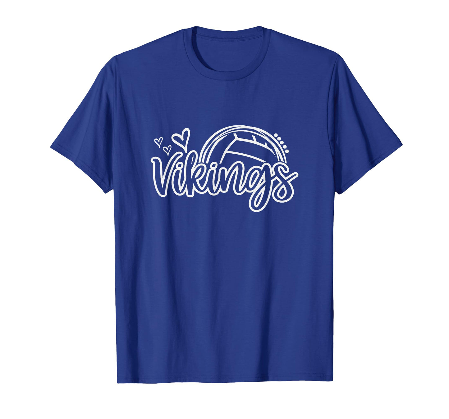 Volleyball Vikings School Sports Fan Team Spirit T-Shirt