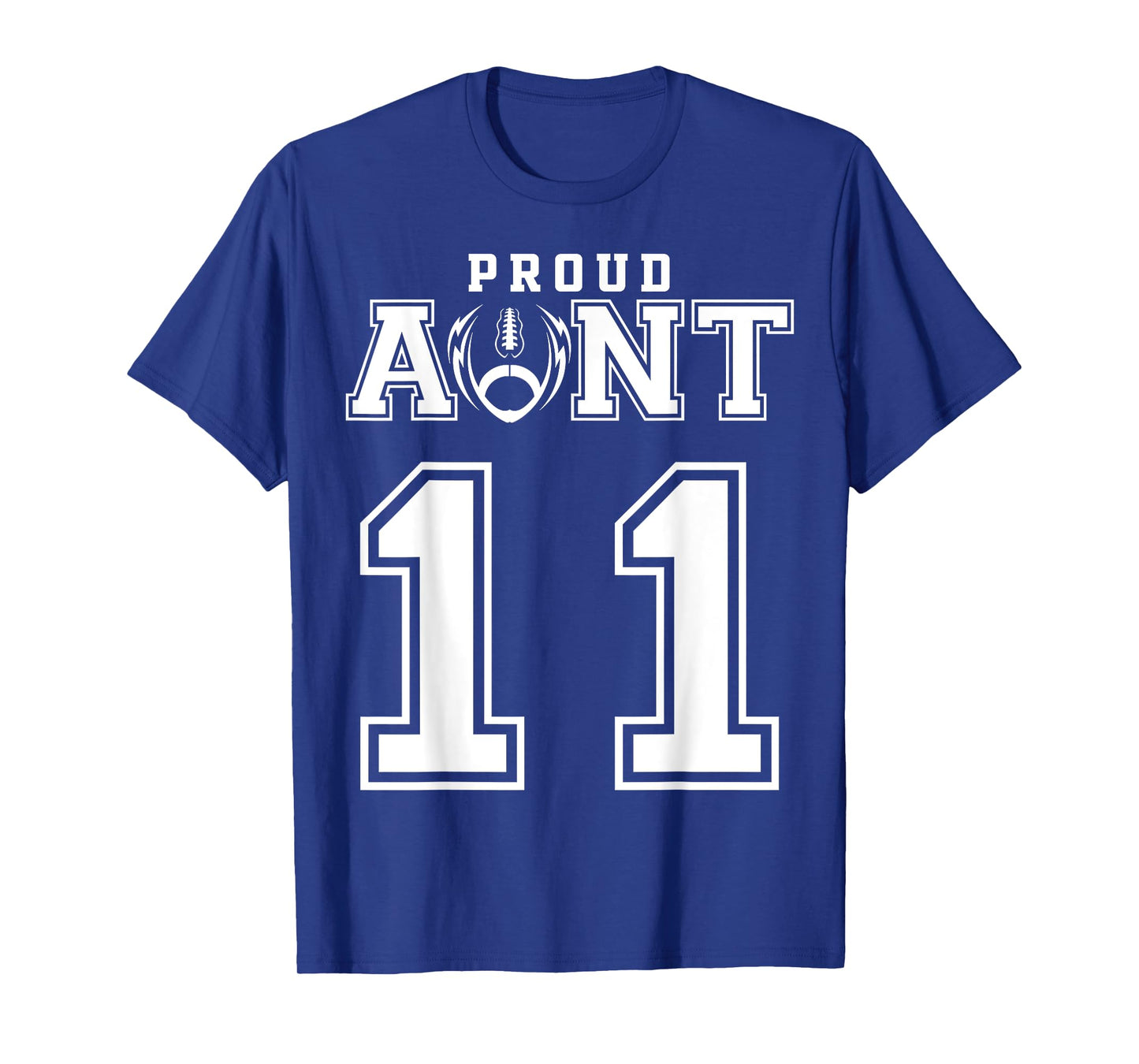 Custom Proud Football Aunt Number 11 Personalized For Women T-Shirt