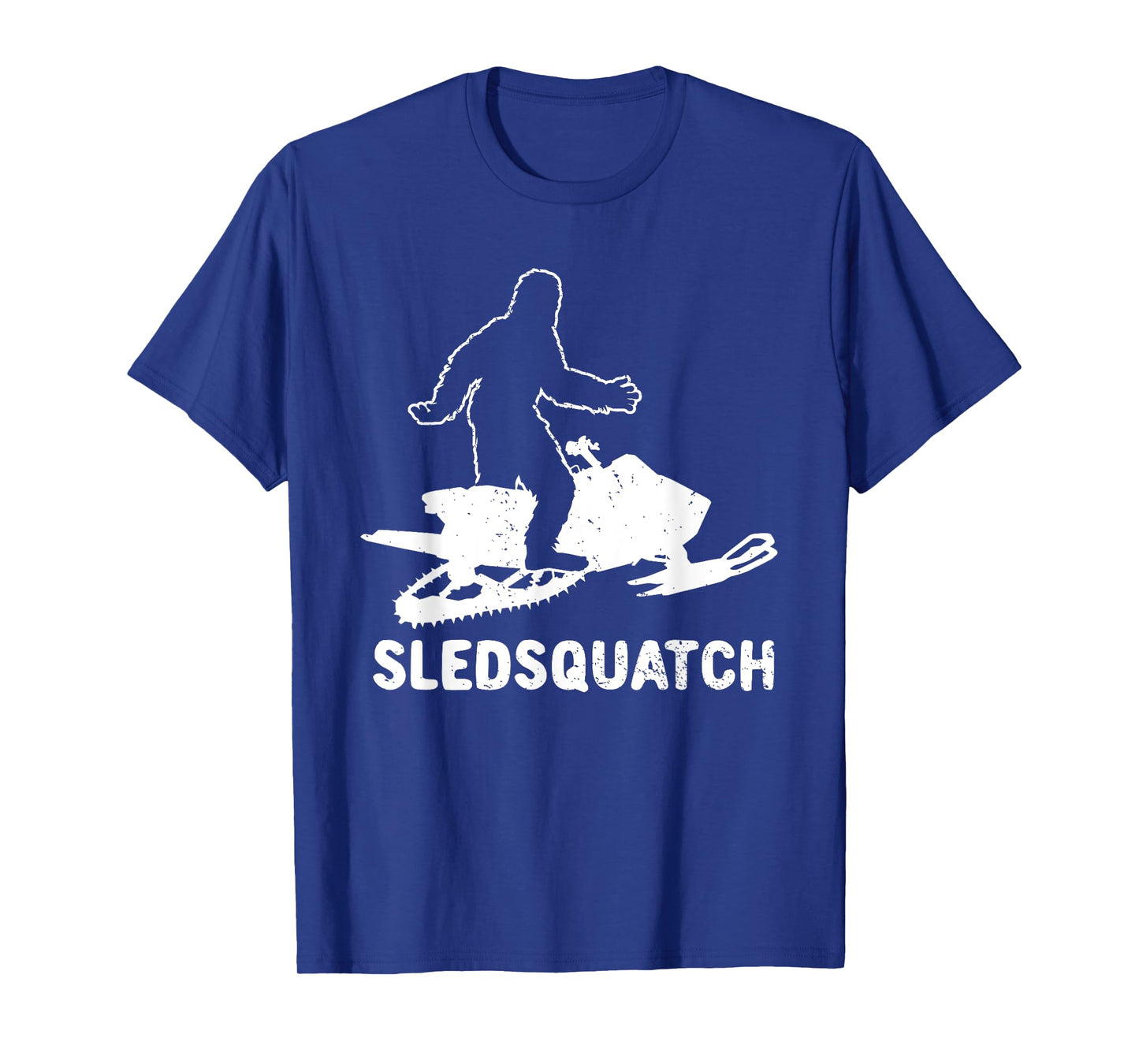 Bigfoot Snowmobile Riding Sasquatch Snowmobiling Racing T-Shirt