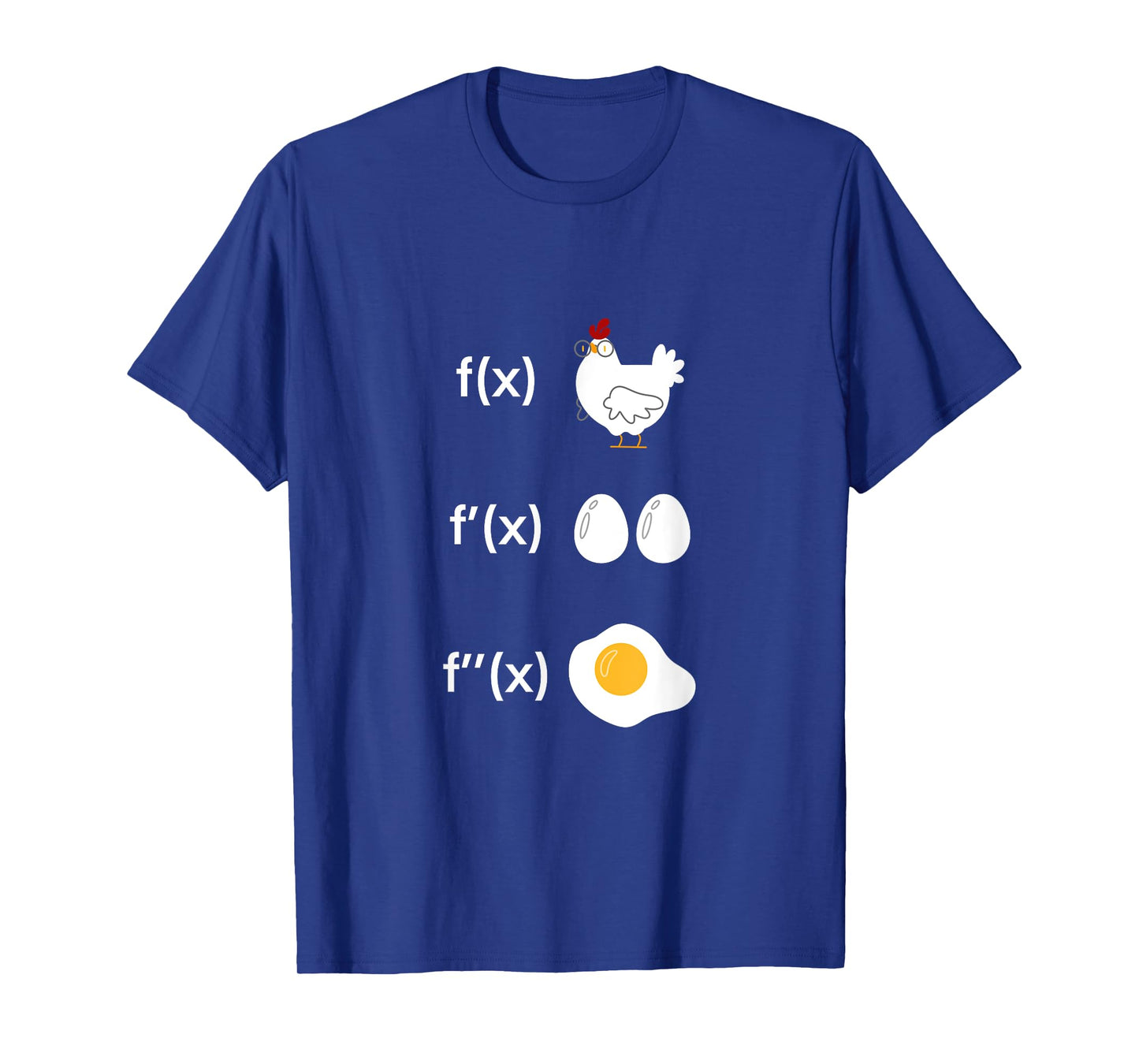 Derivative Function Math Teacher Fried Egg Derivative Chicken Men Women T-Shirt