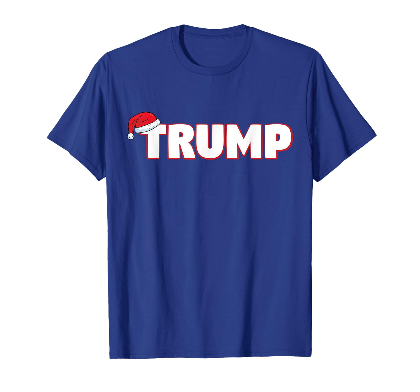 Santa Hat Trump Xmas Funny Christmas Trump T-Shirt