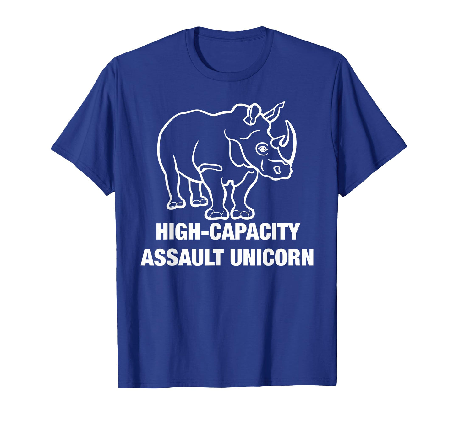 Funny Unicorn Military High Capacity Assault Rhino Horn Tee T-Shirt