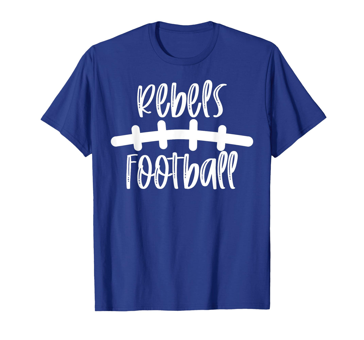 Rebels Football School Spirit Team Mascot Game Night T-Shirt