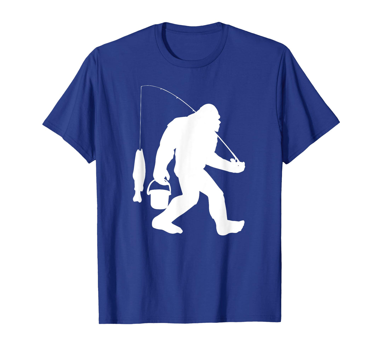 Bigfoot Fishing Shirt Funny Sasquatch and Fish T-Shirt