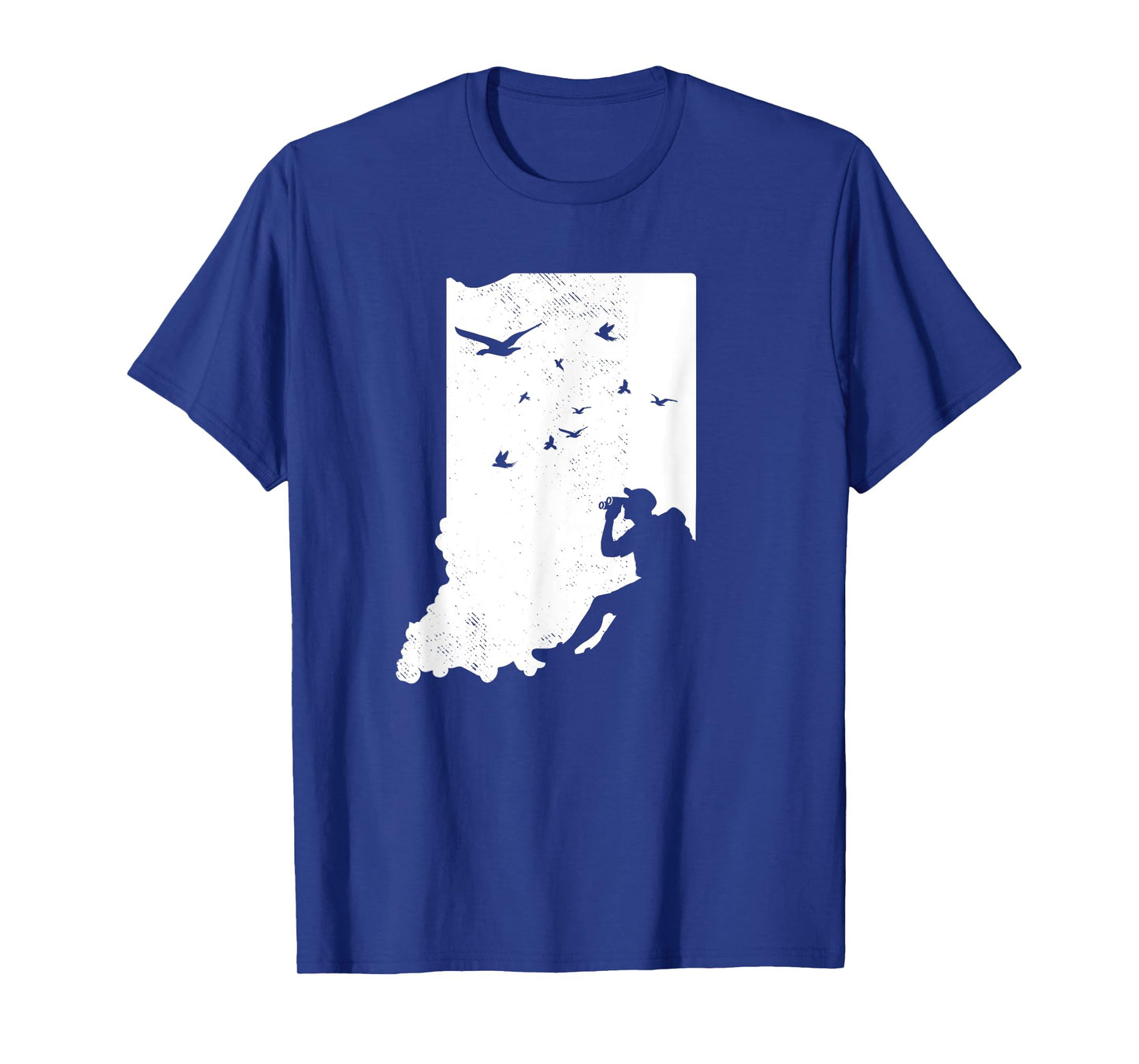 Indiana Bird Watching Design Birding Binoculars Birdwatcher T-Shirt