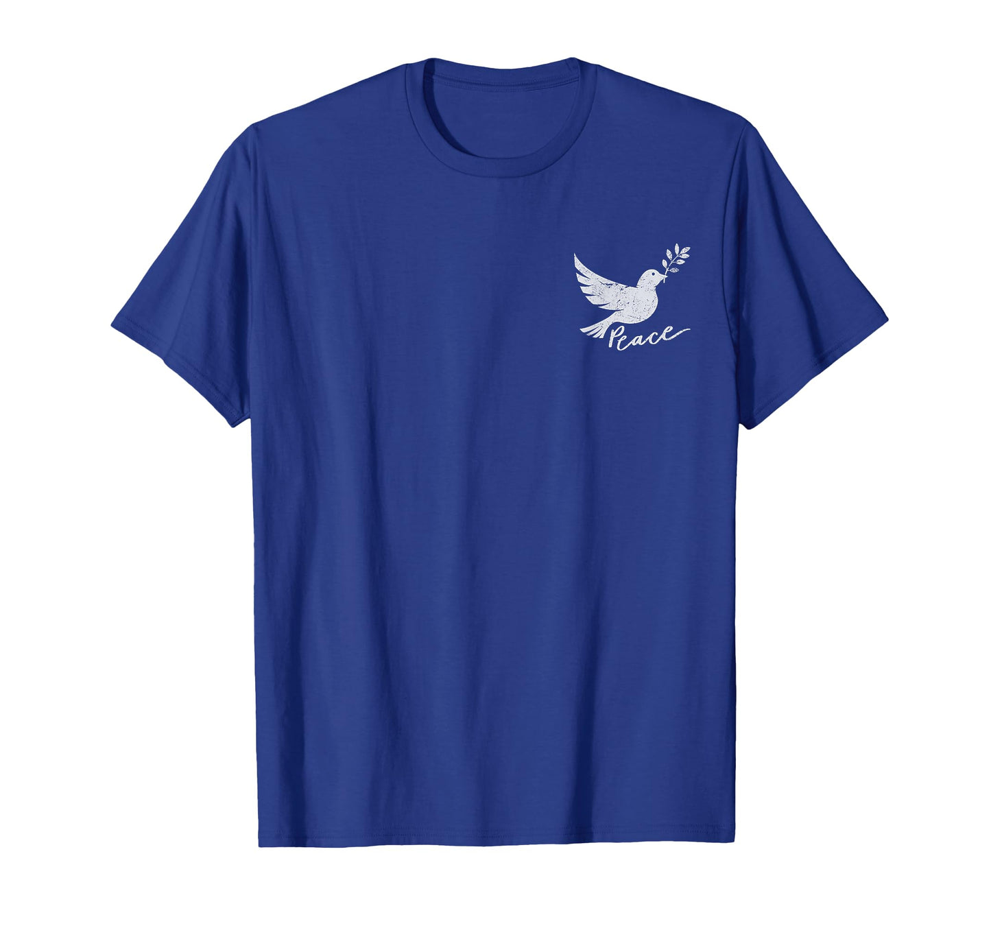White Dove Peace Symbol Cute Peace Sign Men Women T-Shirt