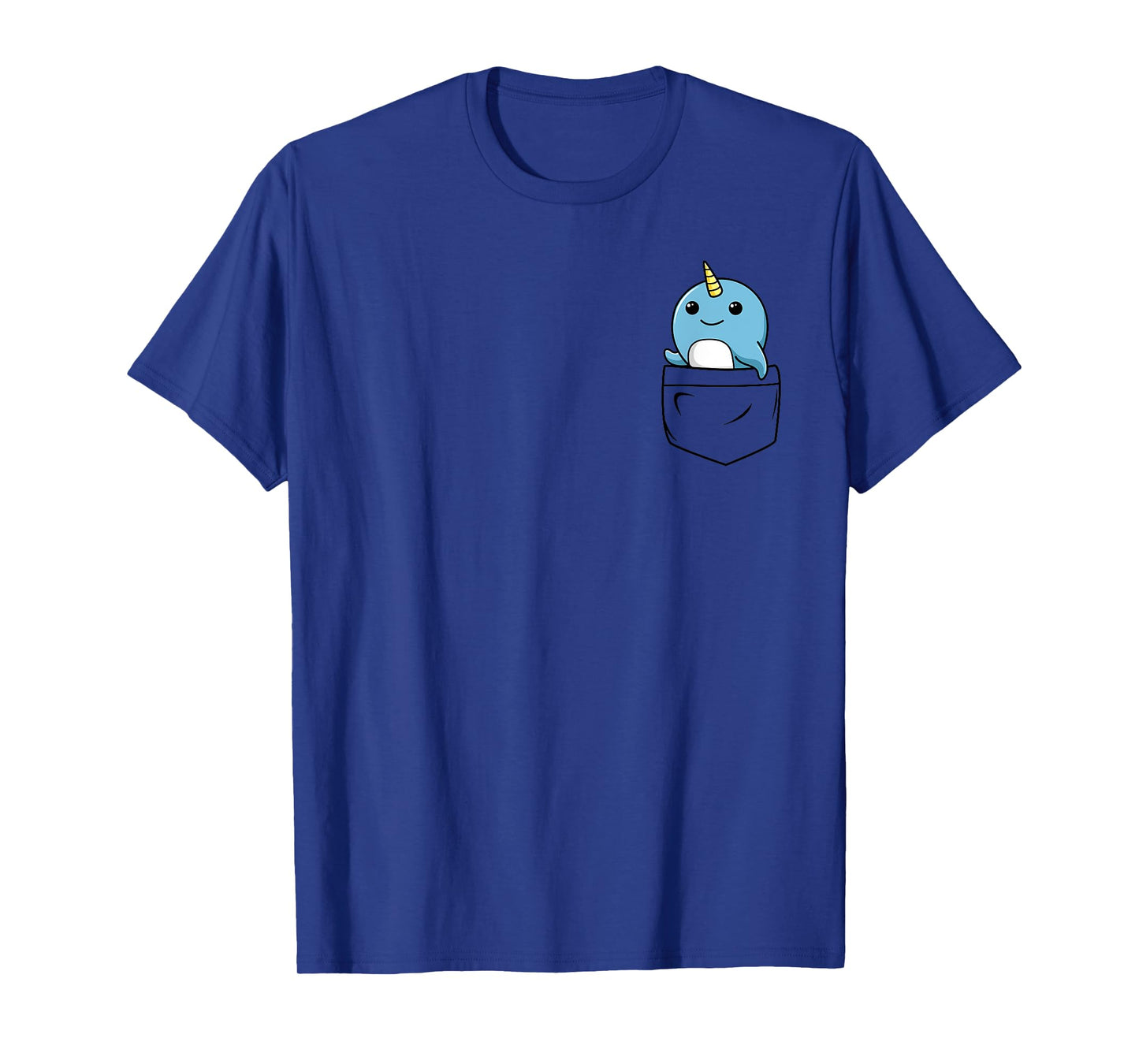 Narwhal Pocket | Unicorn of the Sea Funny Animal Tee T-Shirt