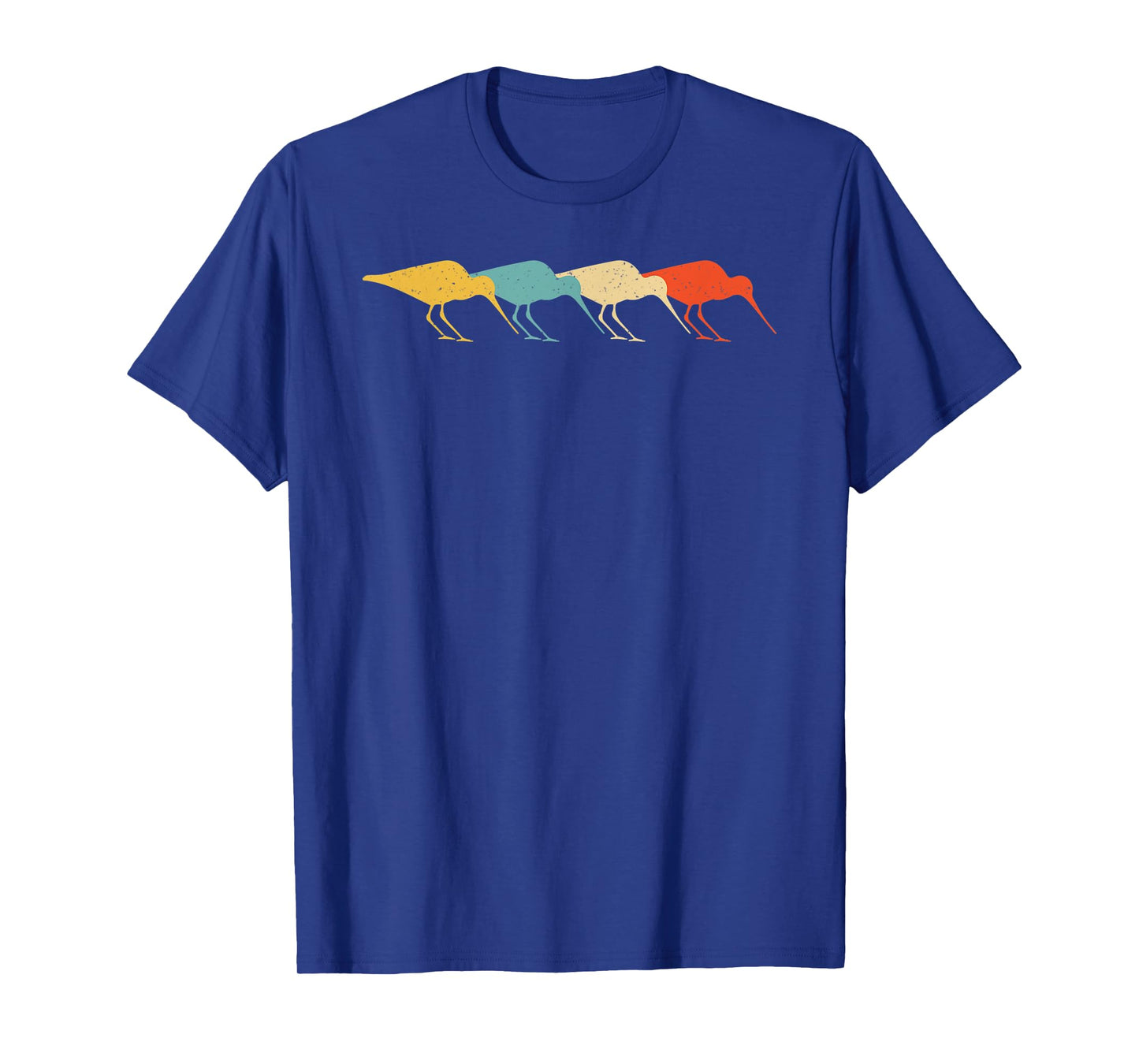 Curlew Vintage Retro Wader Bird Animal Lover 60s 70s Gift T-Shirt