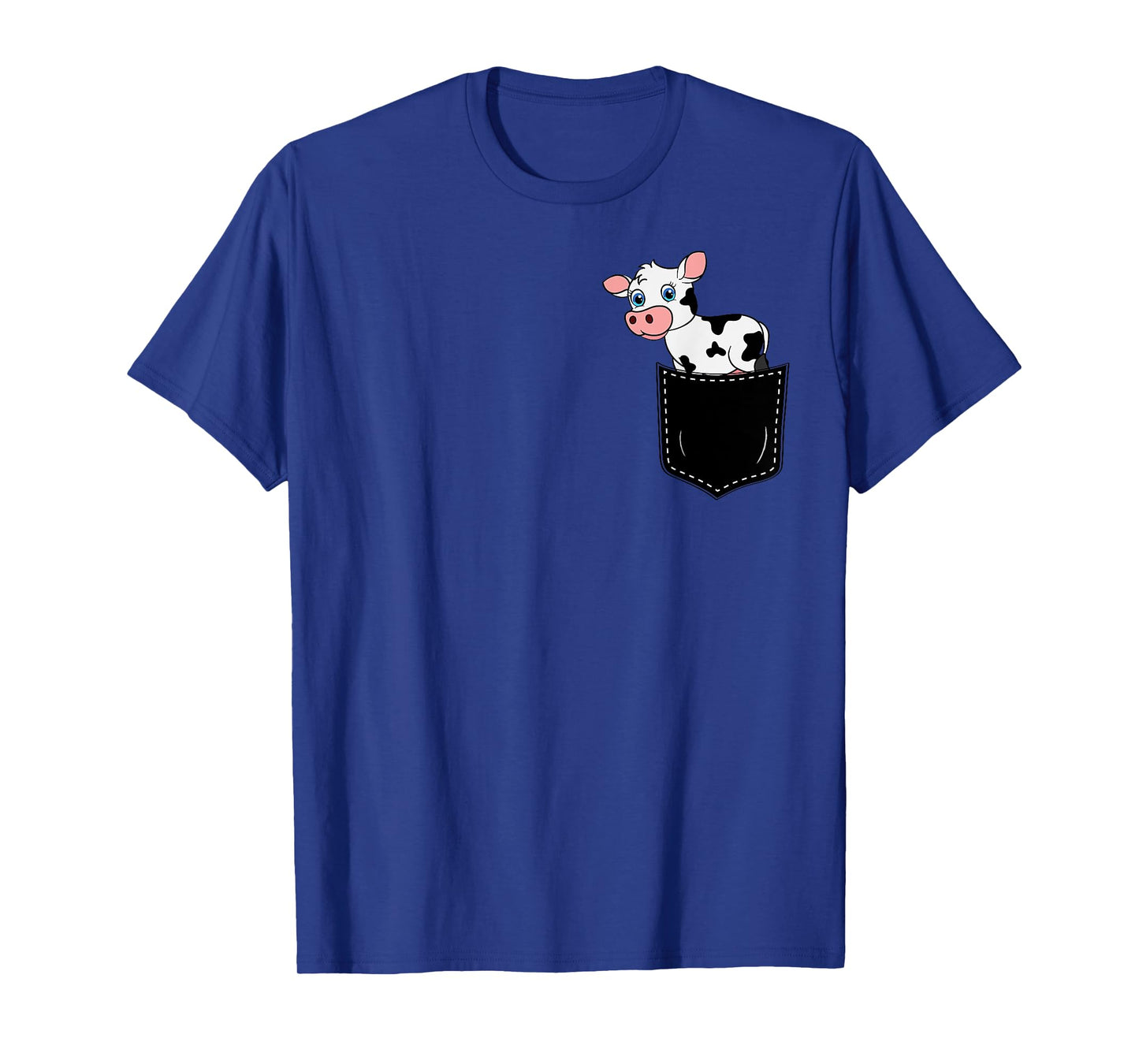 Pocket Animal Cute Cow Funny Cow Lover Adorable Pocket Cow T-Shirt
