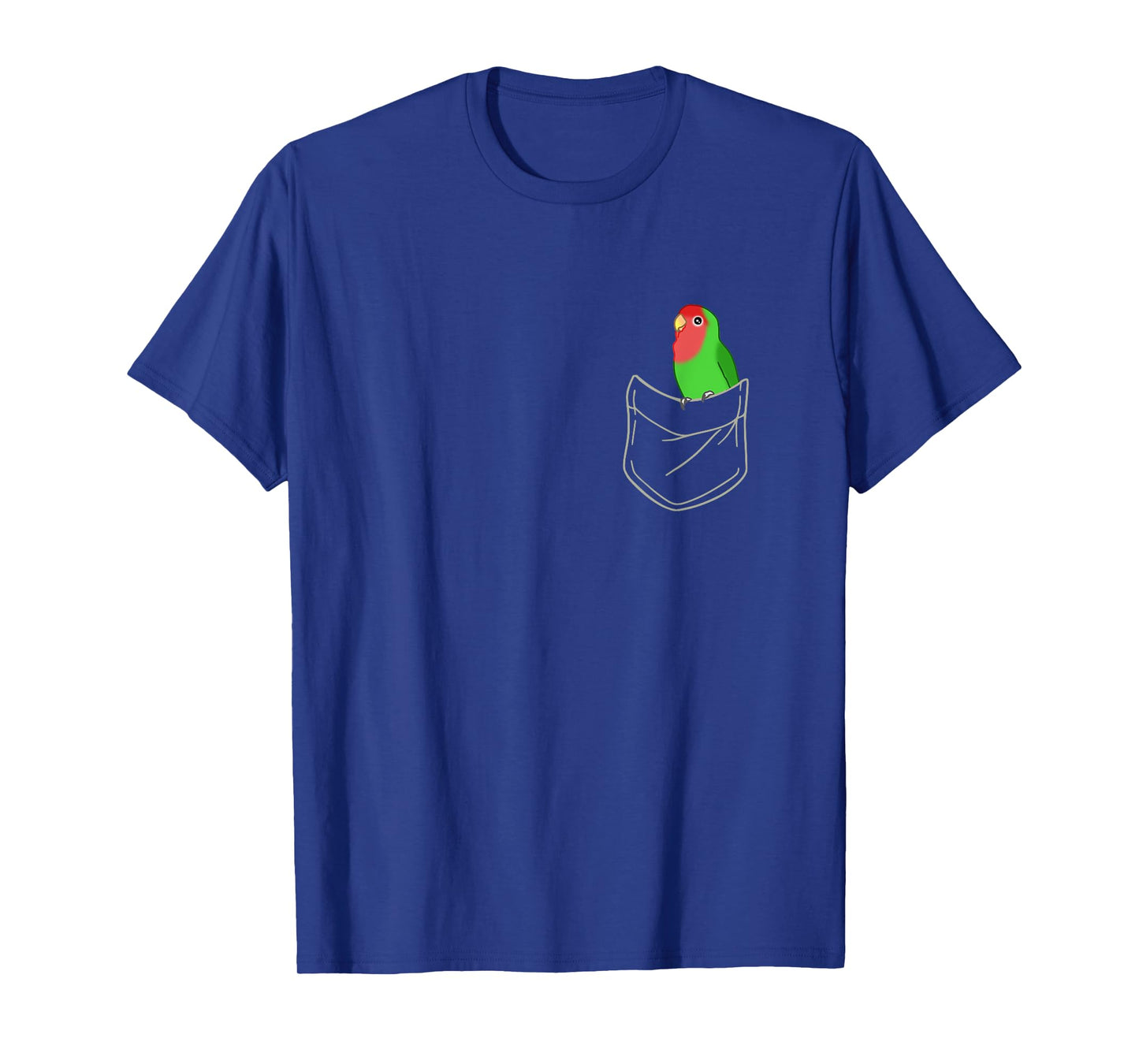 Pocket green Lovebird Cute Peach Faced Lovebird Birb memes T-Shirt