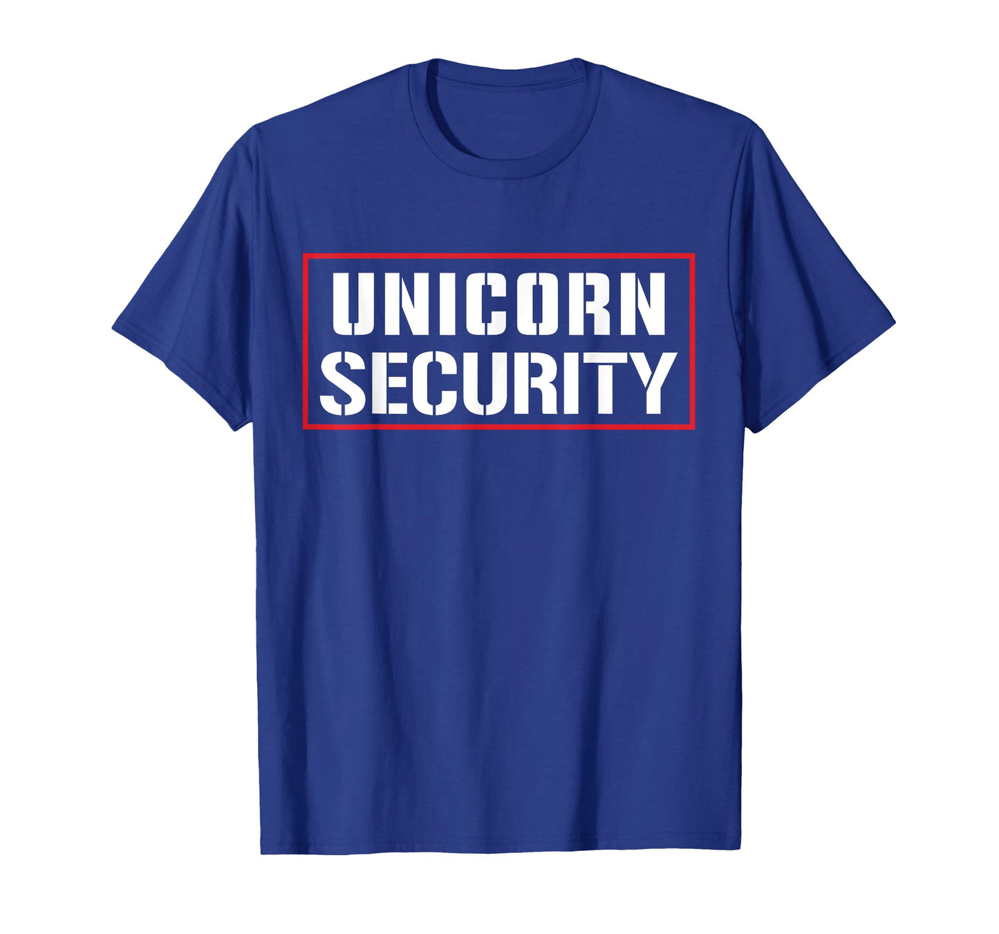 Halloween Dad Mom Daughter Adult Costume, Unicorn Security T-Shirt