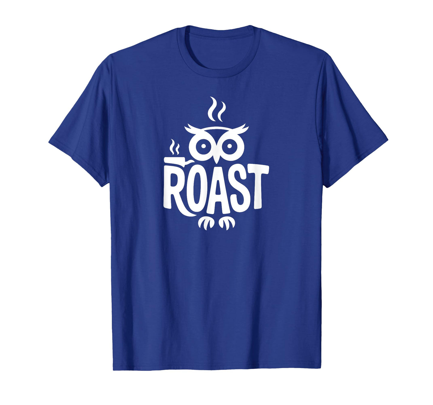 Roast Owl Word Art - Coffee, Caffeine & Night Owl Design T-Shirt