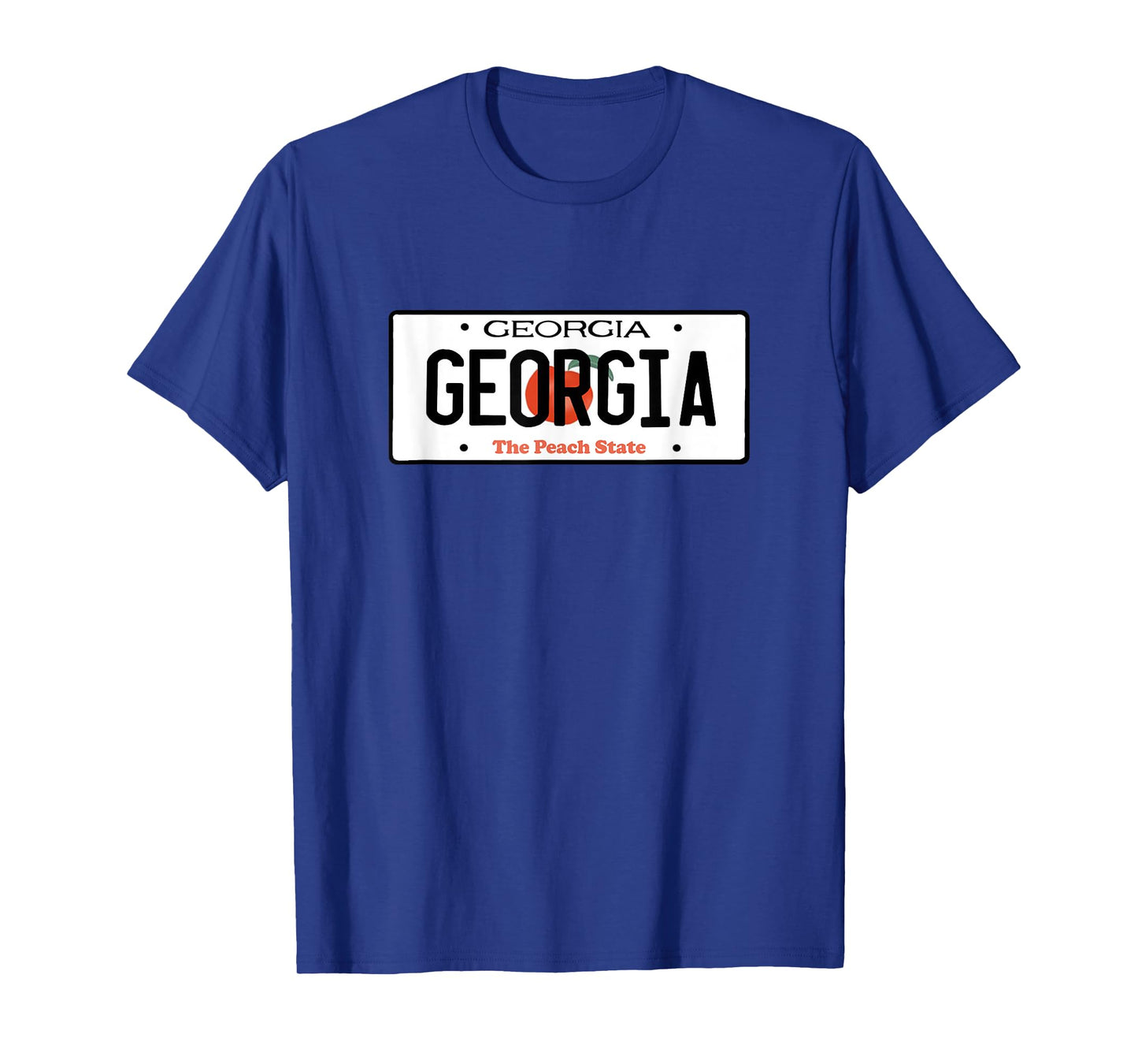 Georgia License Plate - Throwback Design - Classic T-Shirt