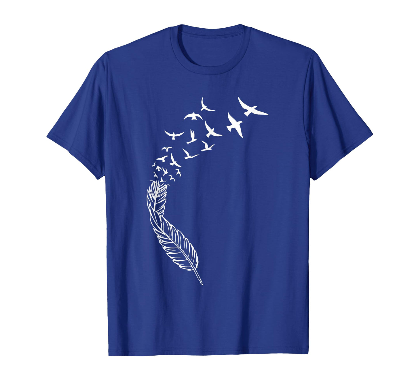 Feather Flying Birds Cool Street Style Positivity Casual T-Shirt