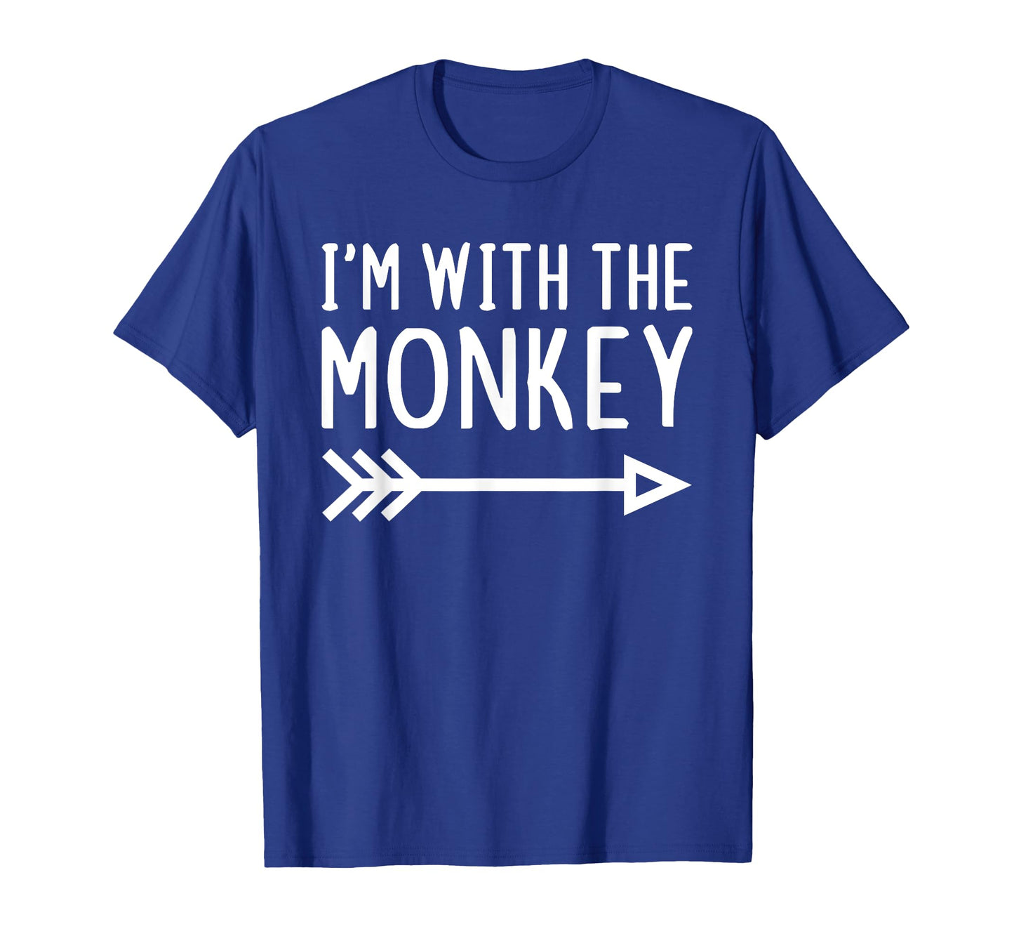 I'm With The Monkey Funny Matching Halloween Couple Costume T-Shirt