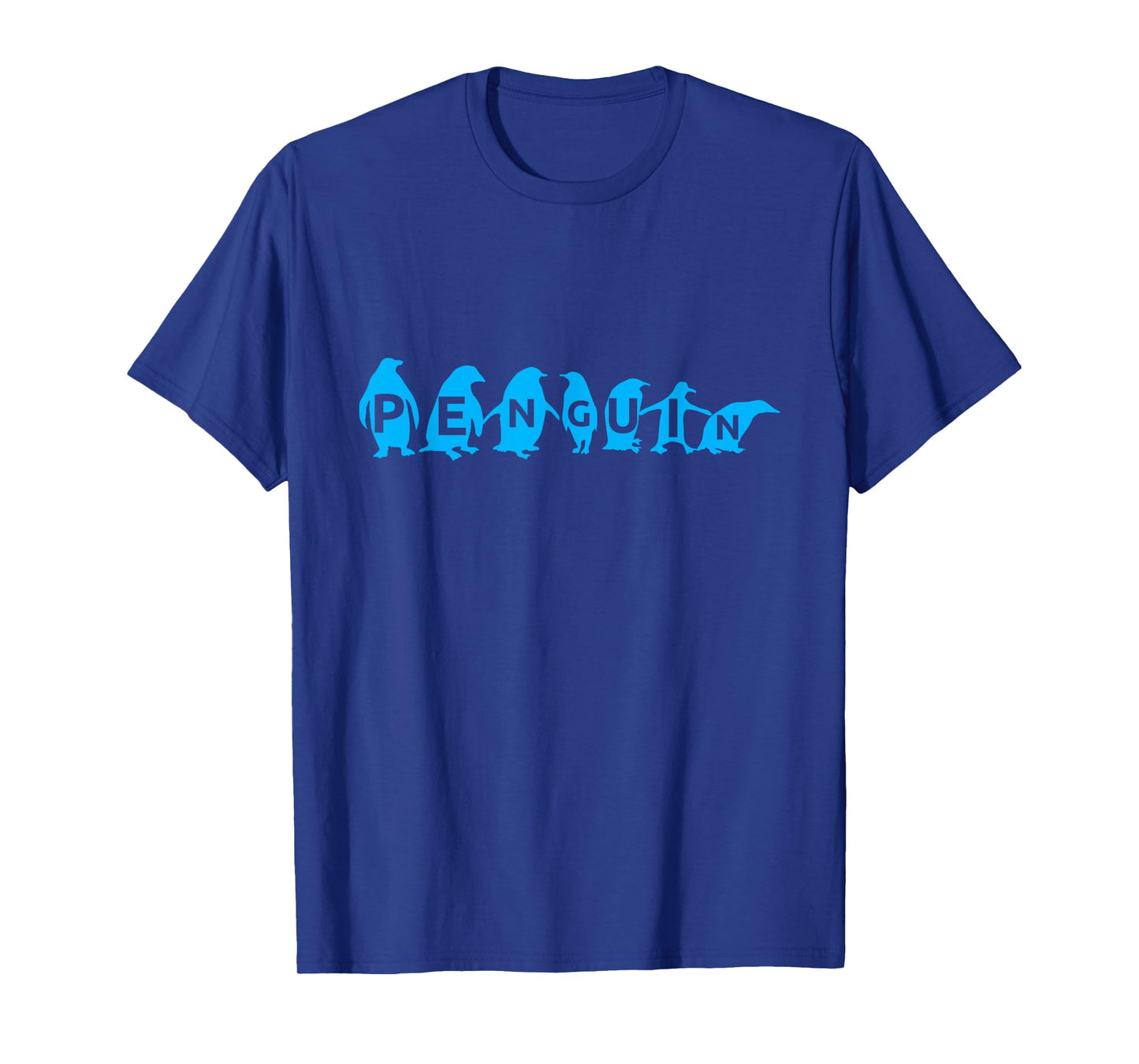 UAB KIDKIS Penguin Funny Blue Themed Nature Enthusiastic Gift T-Shirt
