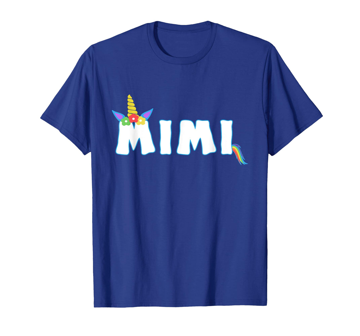 Unicorn Birthday Girl Funny Mimi Grandma Family T-Shirt