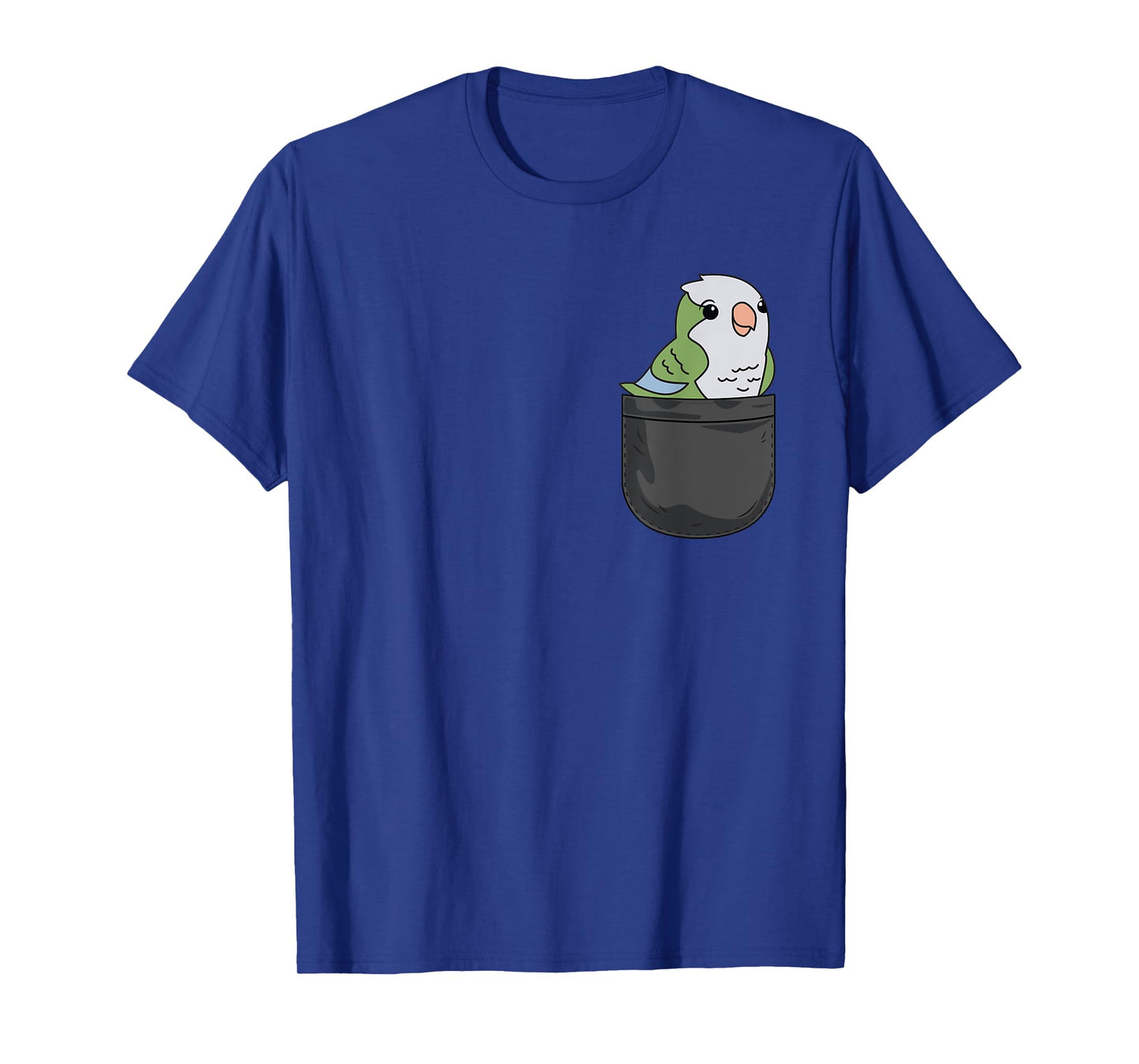 Quaker Parrot Monk parakeet In Pocket Funny Bird Lover Gift T-Shirt