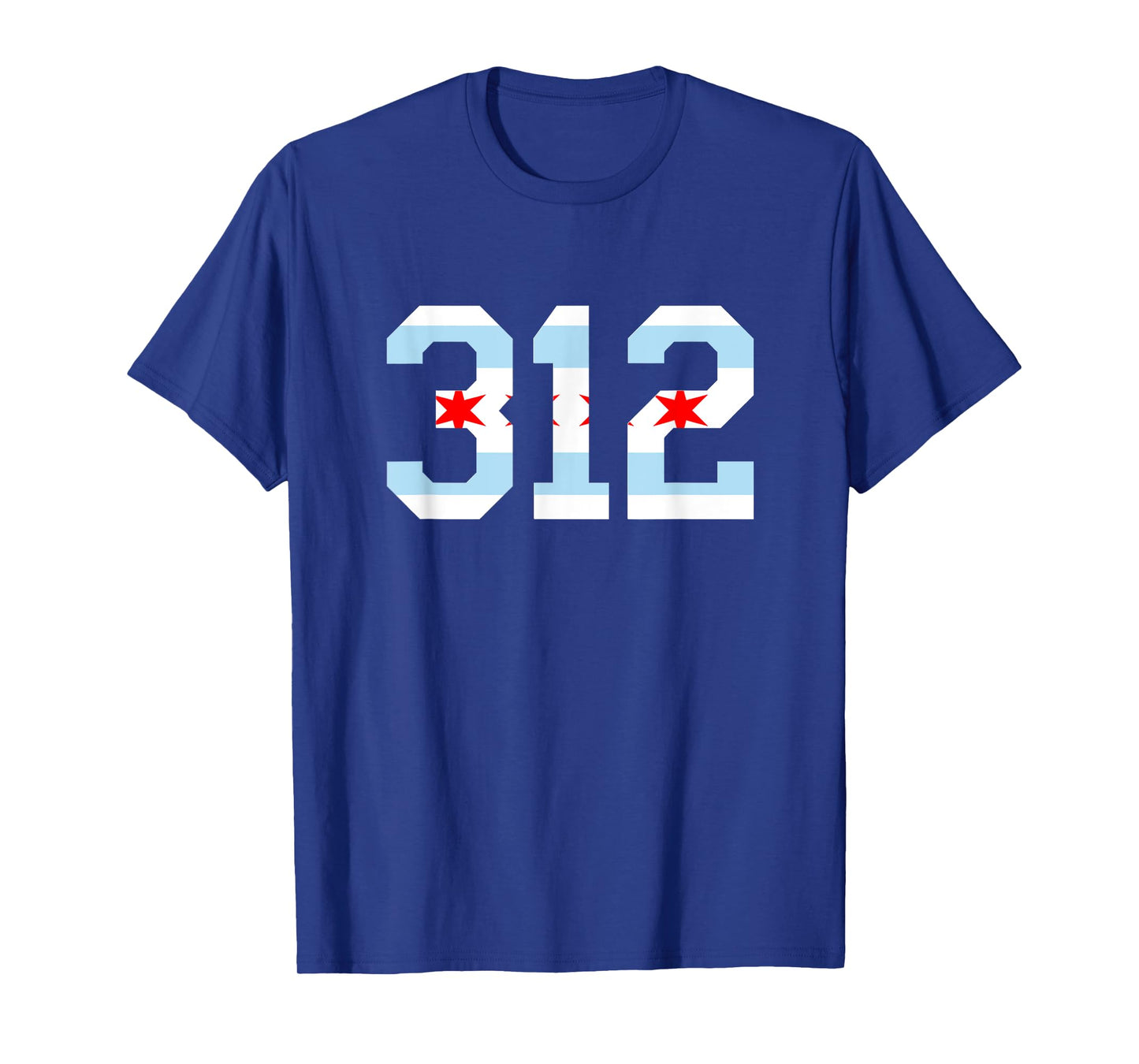 312 Chicago Flag Area Code City Pride T-Shirt