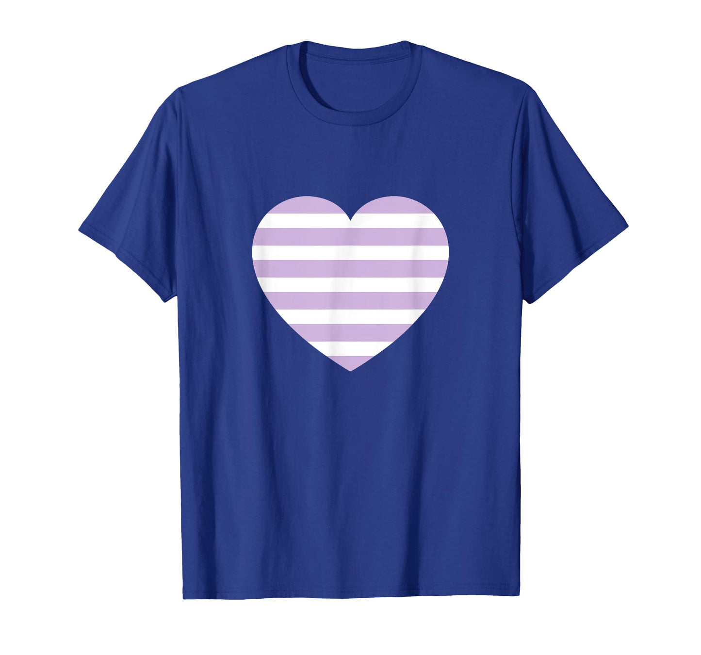 Cute Retro Lavender Mist Stripes Classic Minimalist Graphic T-Shirt
