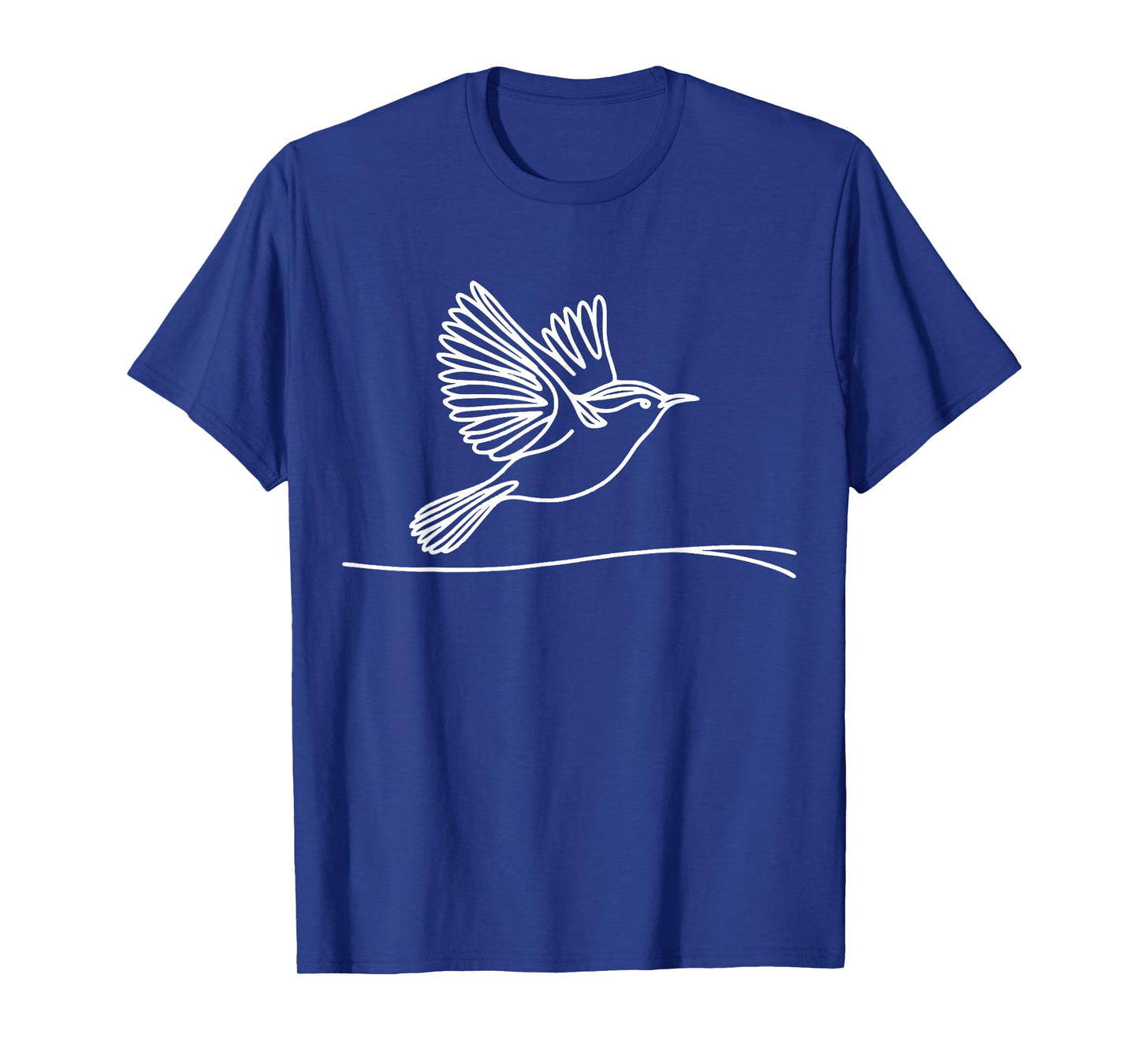 Line Art Bird & Ornithologist Carolina Wren T-Shirt