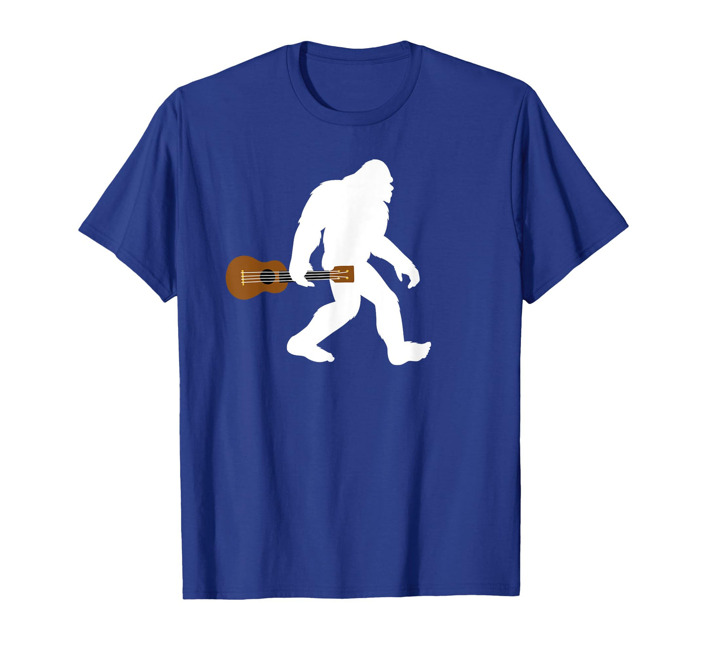 Bigfoot holding Ukelele funny Bigfoot carrying ukelele T-Shirt