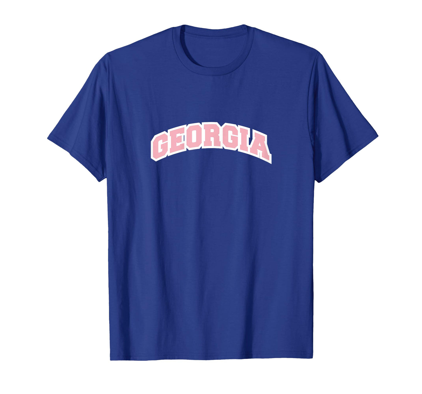 Georgia Varsity College Style Pink T-Shirt