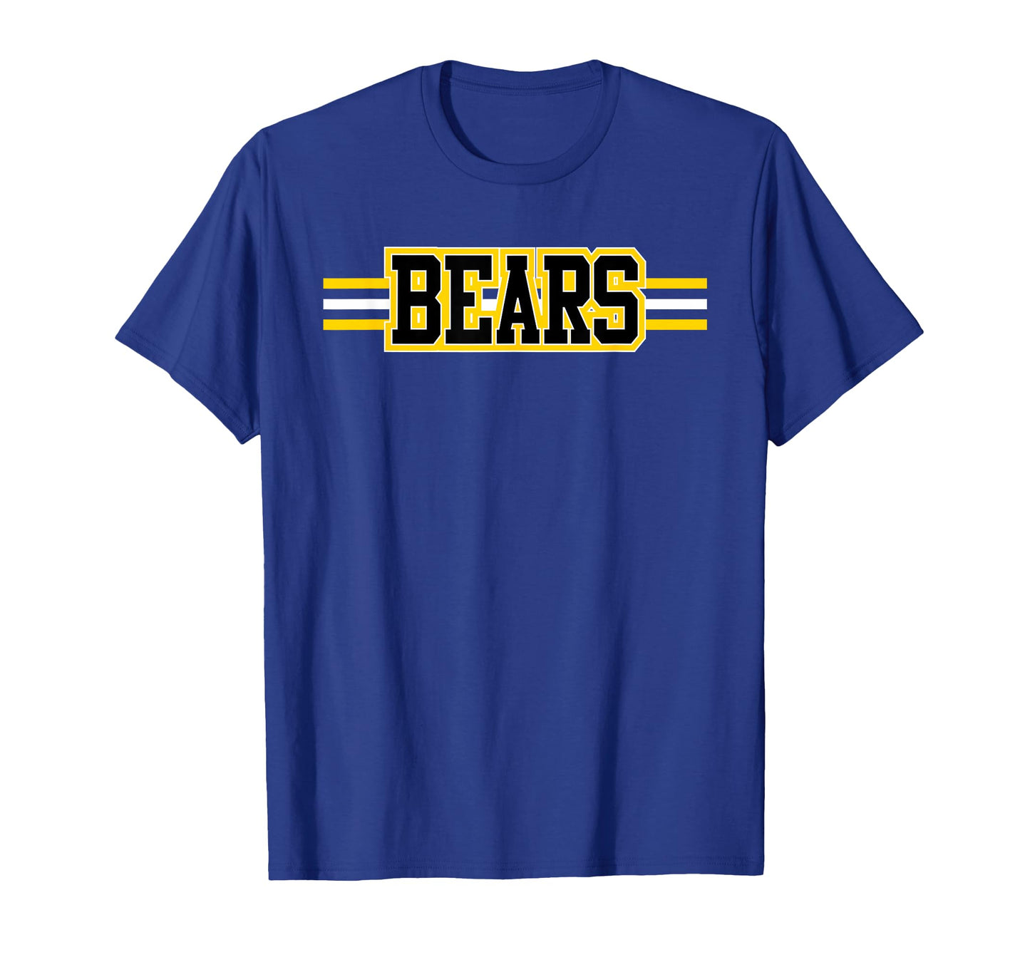 Bears School Spirit Mascot Bear Pride Yellow Bears Teacher T-Shirt
