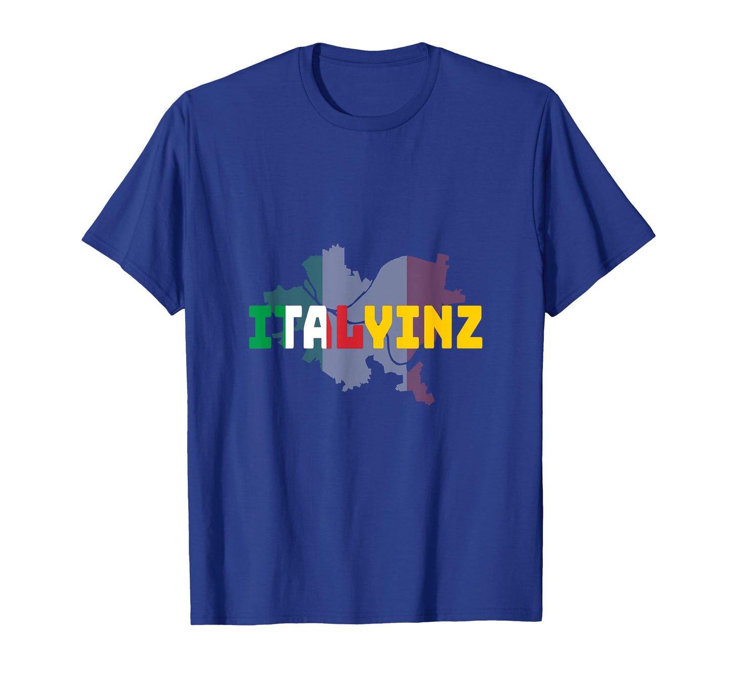 ITALYINZ Pittsburgh Black and Gold Italian Flag T-Shirt T-Shirt