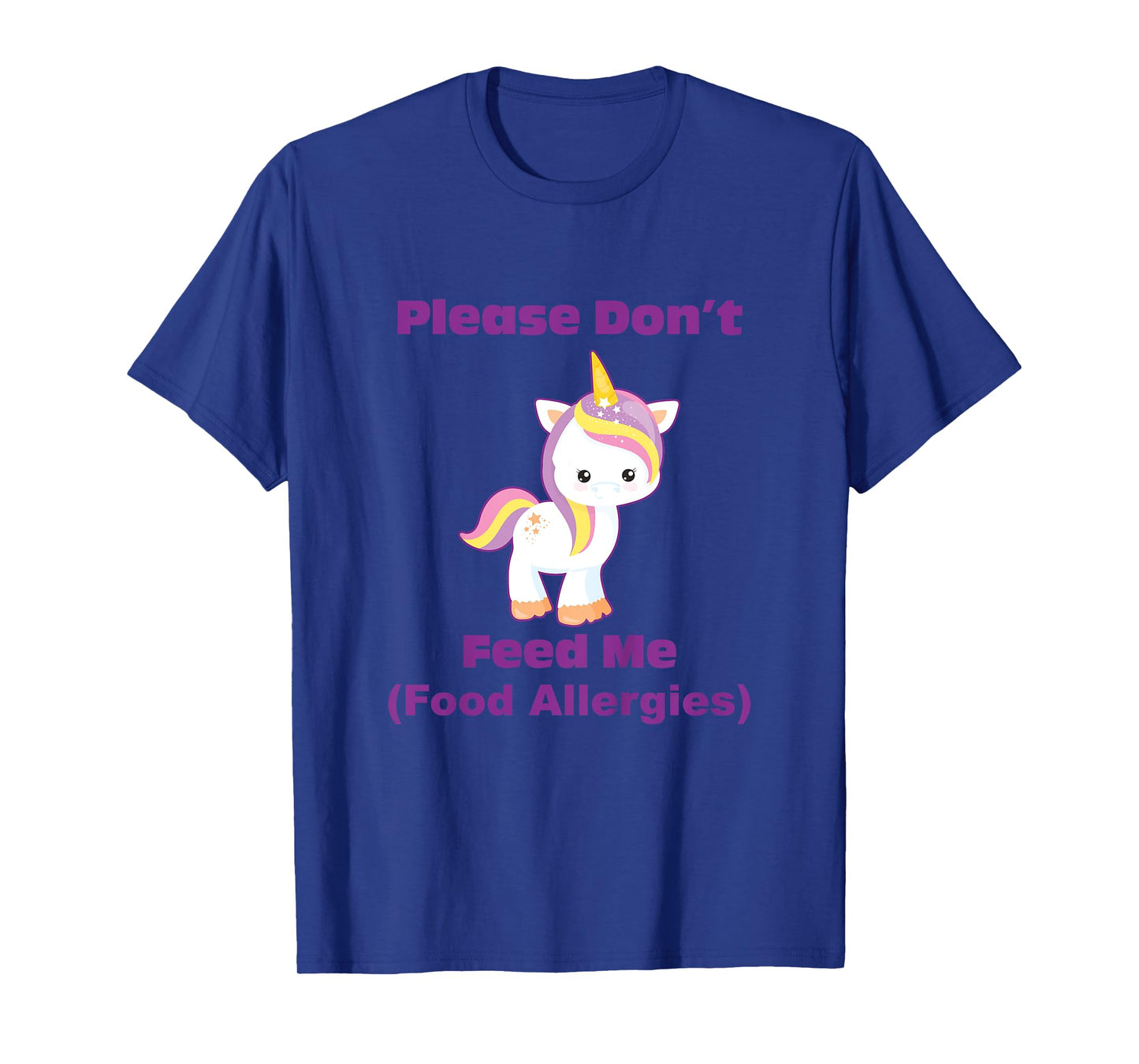 Food Allergy Toddler Kids with Cute Unicorn T-Shirt