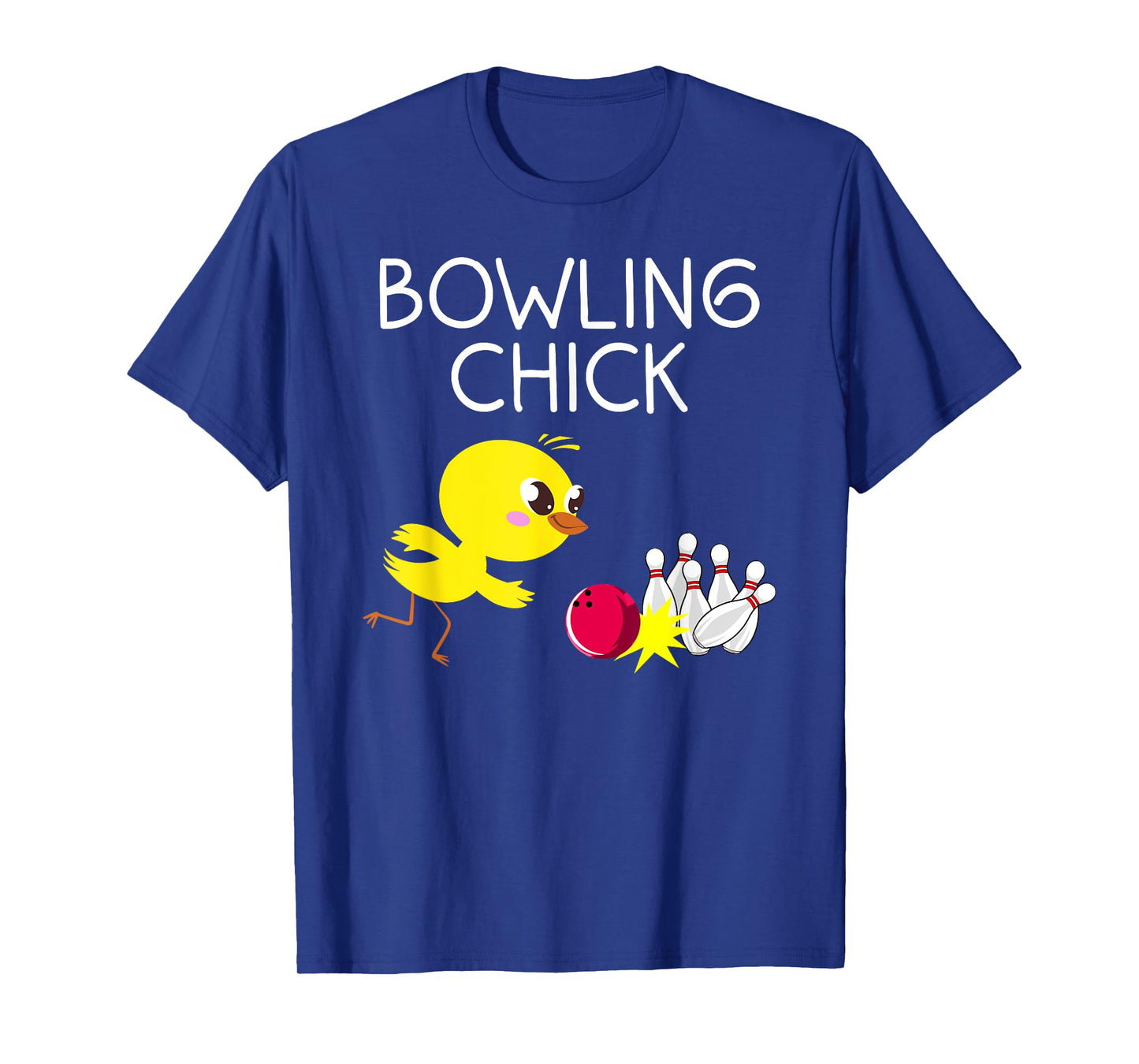 Funny Bowling Gift Women Cute Bowling Chick Sports Athlete T-Shirt