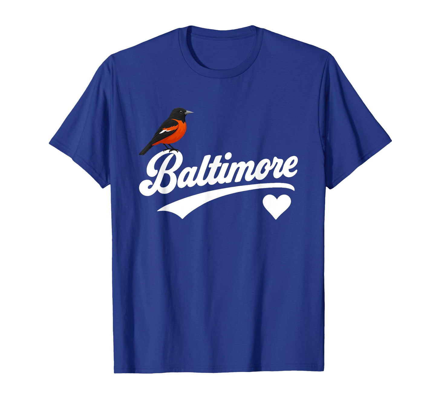 Bird on Baltimore Heart Birds Lover Gift for Men Women Kids T-Shirt
