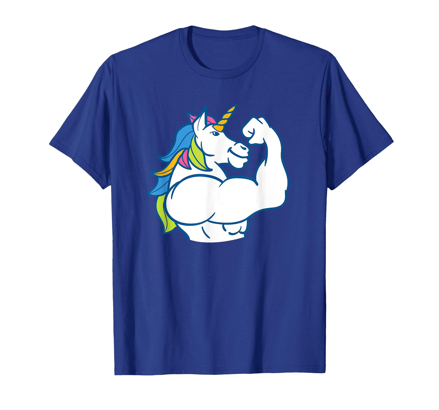 Muscular Unicorn - Funny Magical Fitness Bodybuilder Dad T-Shirt
