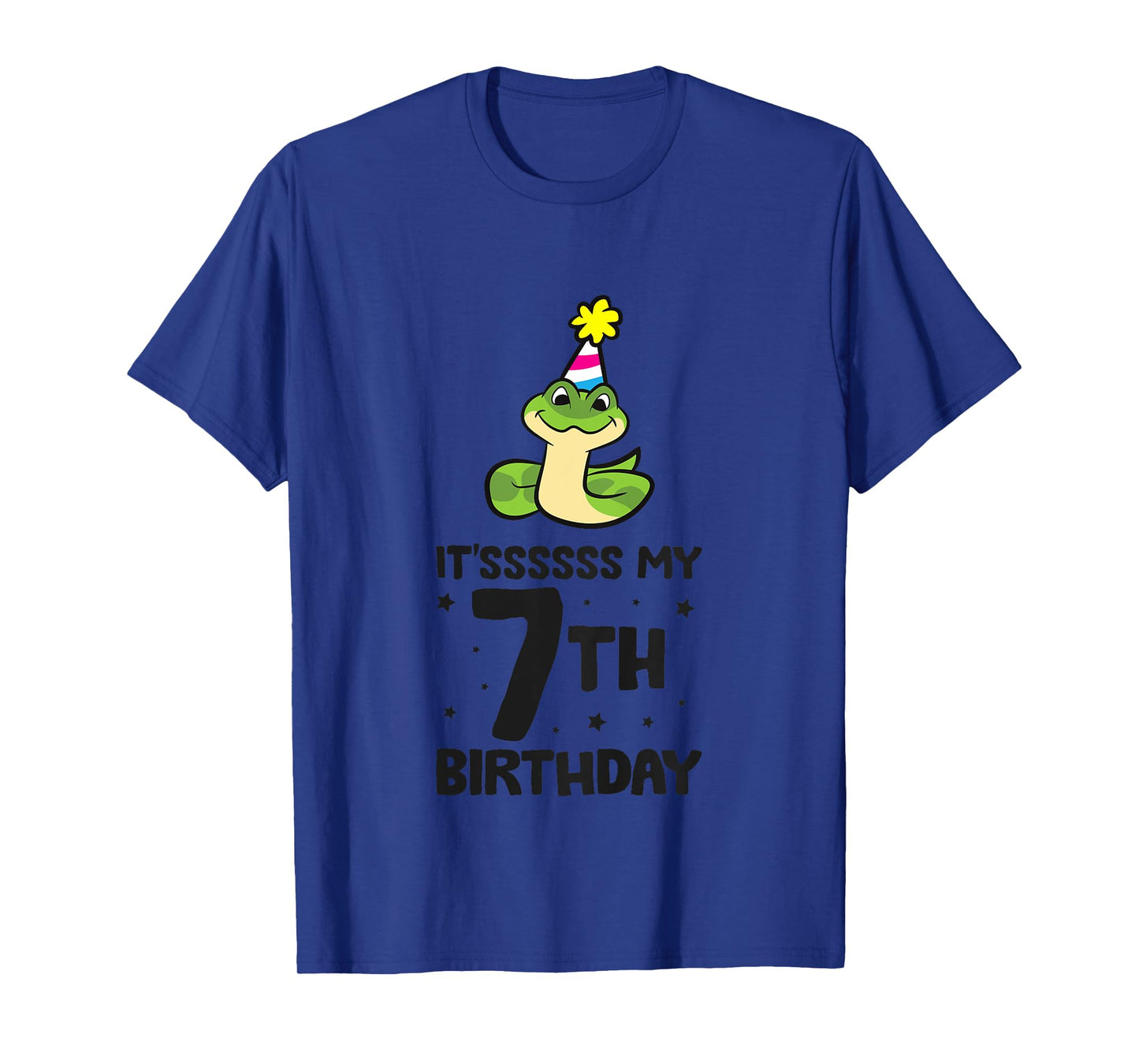 Snake Birthday It's My 7th Birthday Snake T-Shirt