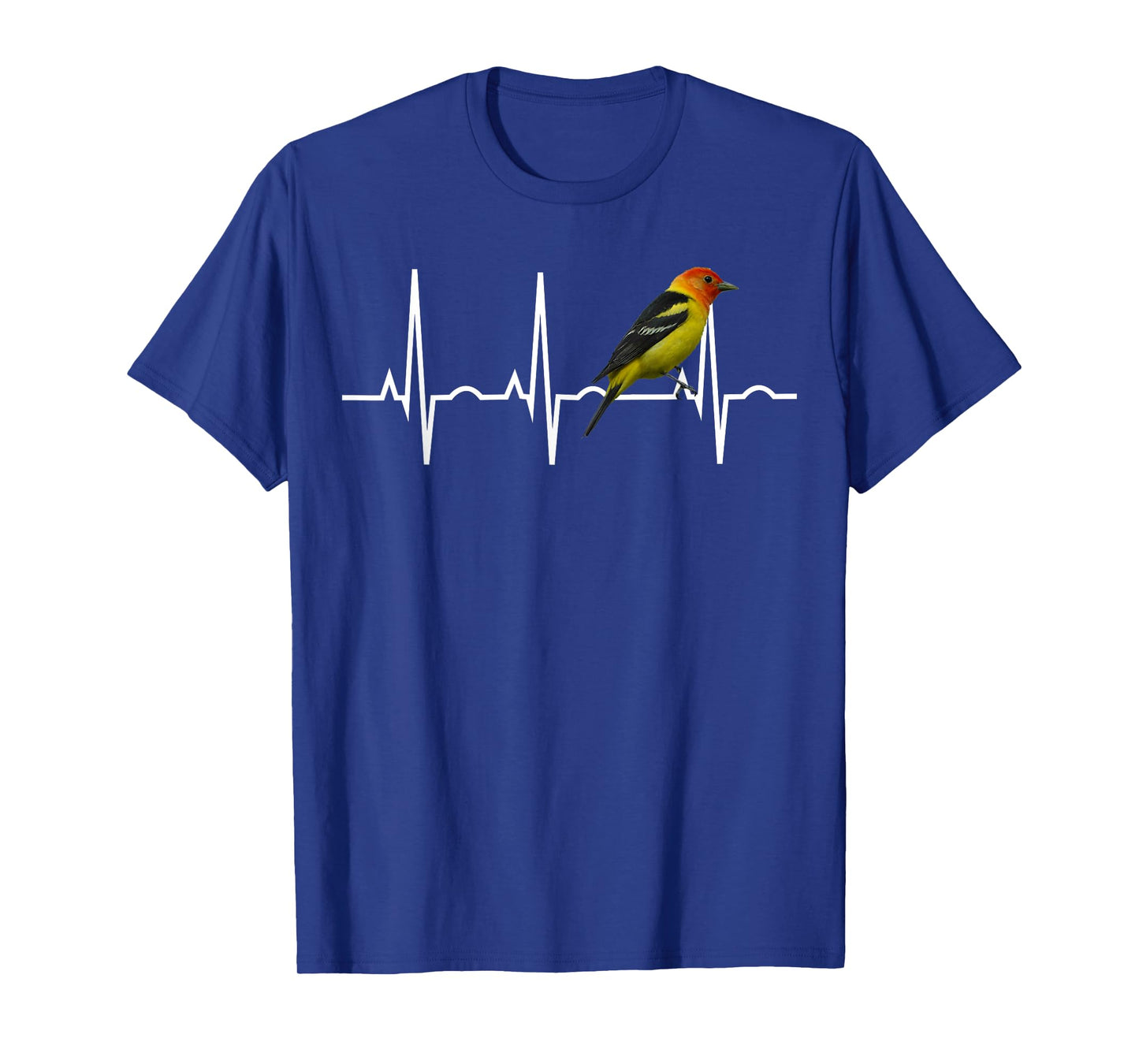 Western Tanager Shirt Songbird Heartbeat Birder Gift T-Shirt T-Shirt