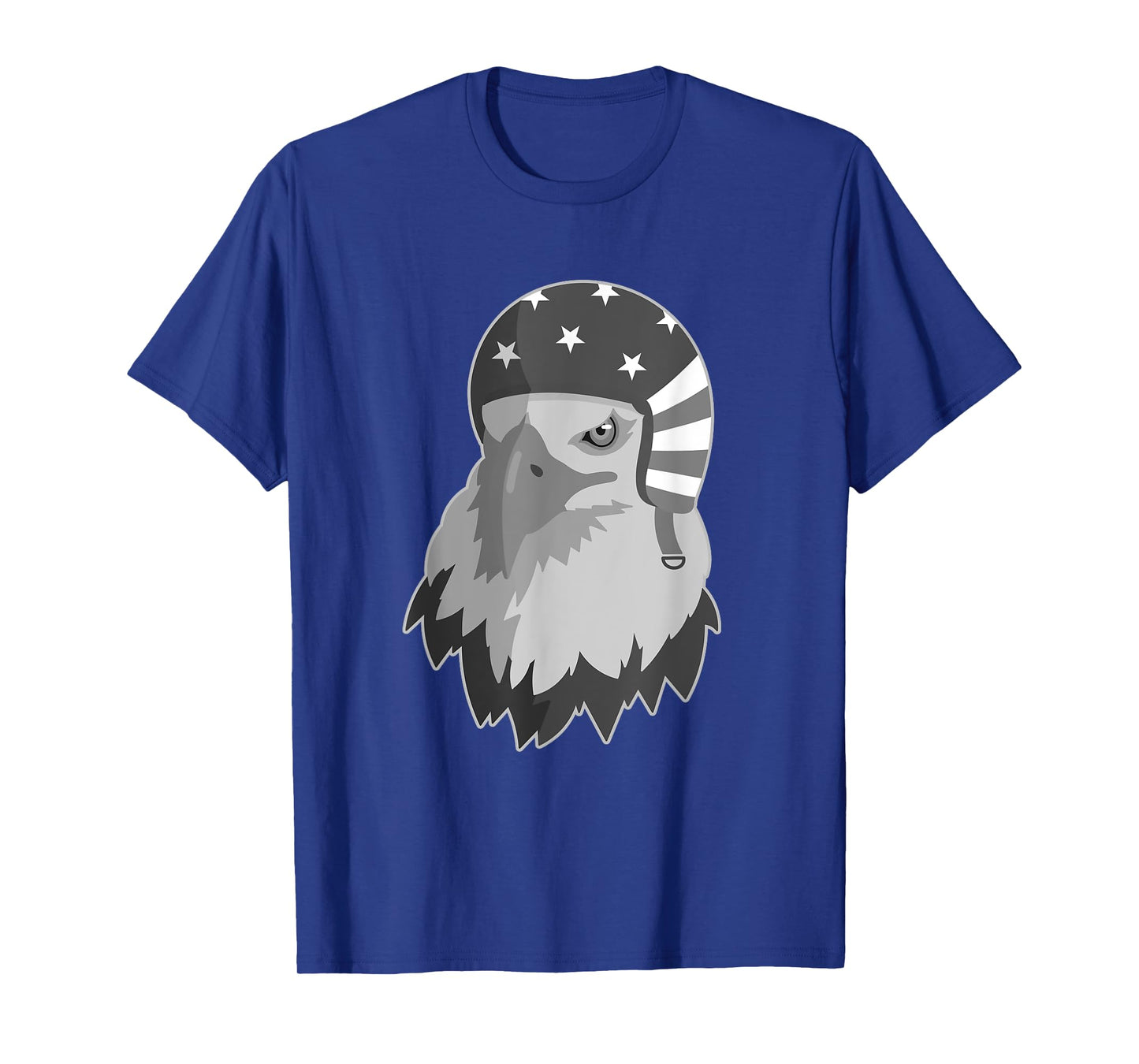 Funny Eagle Mullet Helmet USA 4th Of July American Flag Gift T-Shirt