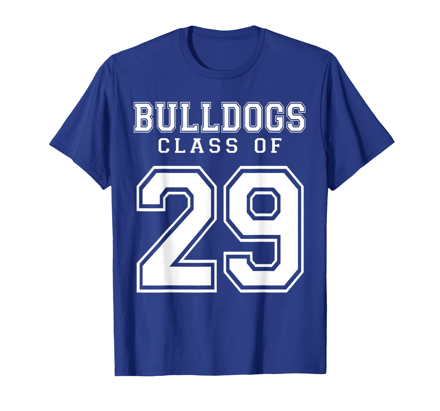 Class Of 2029 Bulldogs Custom Graduation Senior Personalized T-Shirt