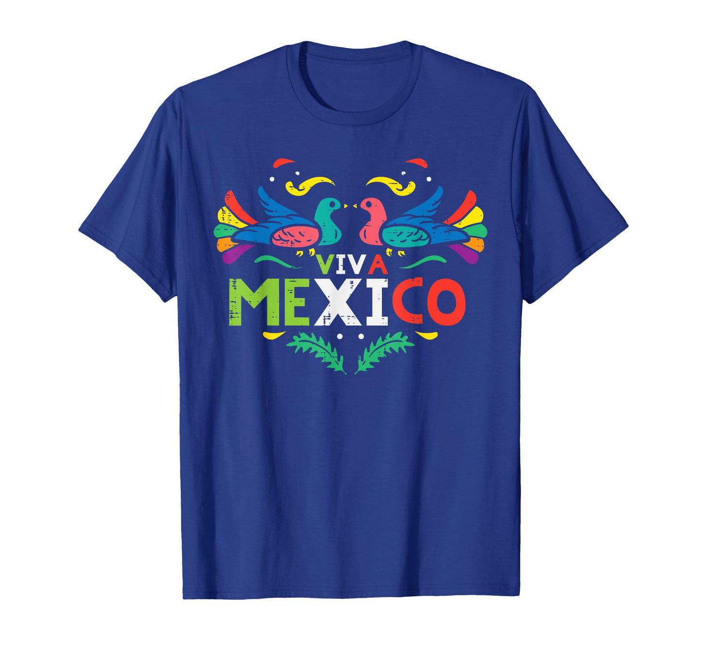 Viva Mexico Otomi Bird Mexican Independence Girls Kids Women T-Shirt
