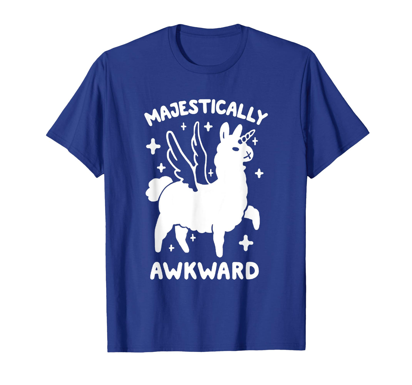 Majestically Awkward Llamacorn Funny Cute Llama T-Shirt