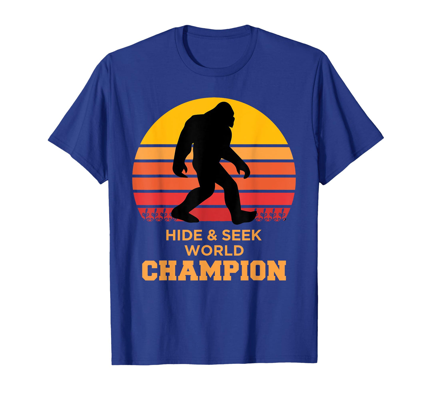 Big Foot T Shirt for Women & Men Hide & Seek World Champion T-Shirt