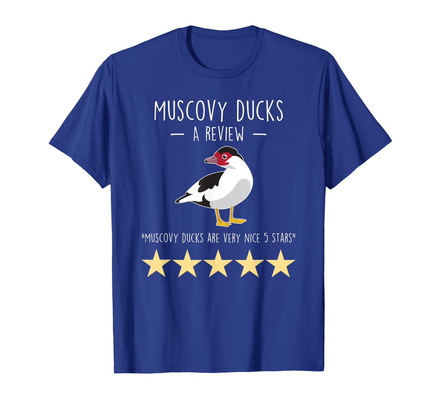 Muscovy Duck Review, Funny Cute Pet Bird Farm Farmer Farming T-Shirt