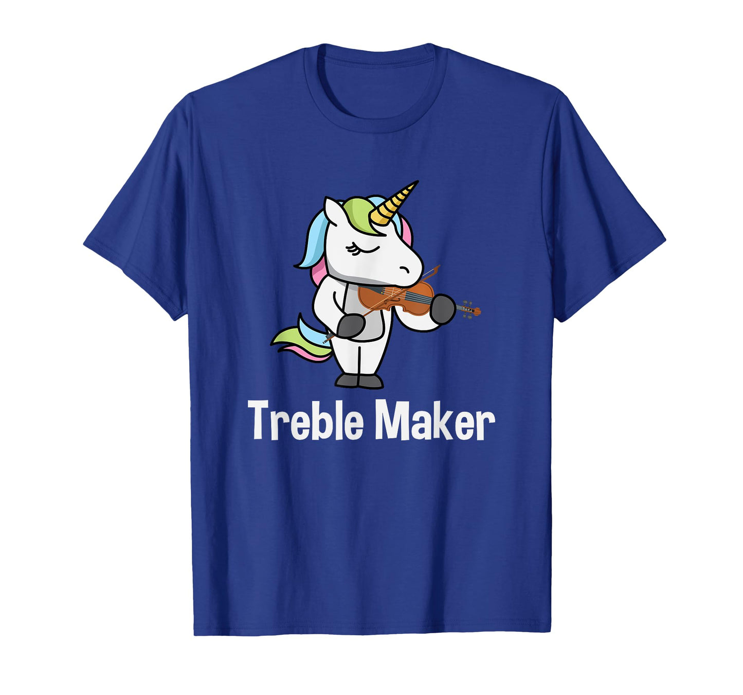 Violinist Shirt for Girls - Treble Maker Unicorn Violin Gift T-Shirt