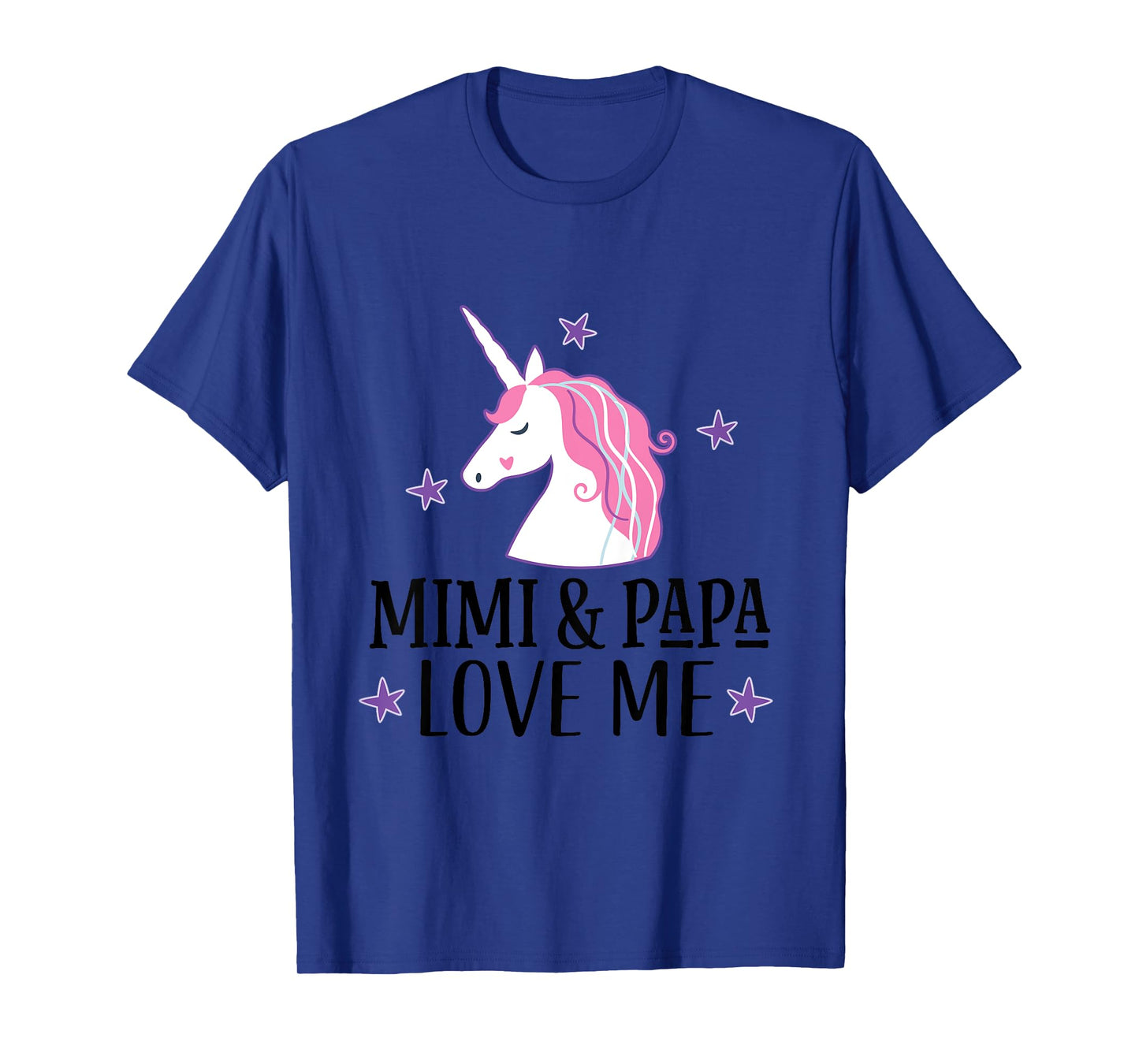 Mimi and Papa Love Me Granddaughter Unicorn T-Shirt