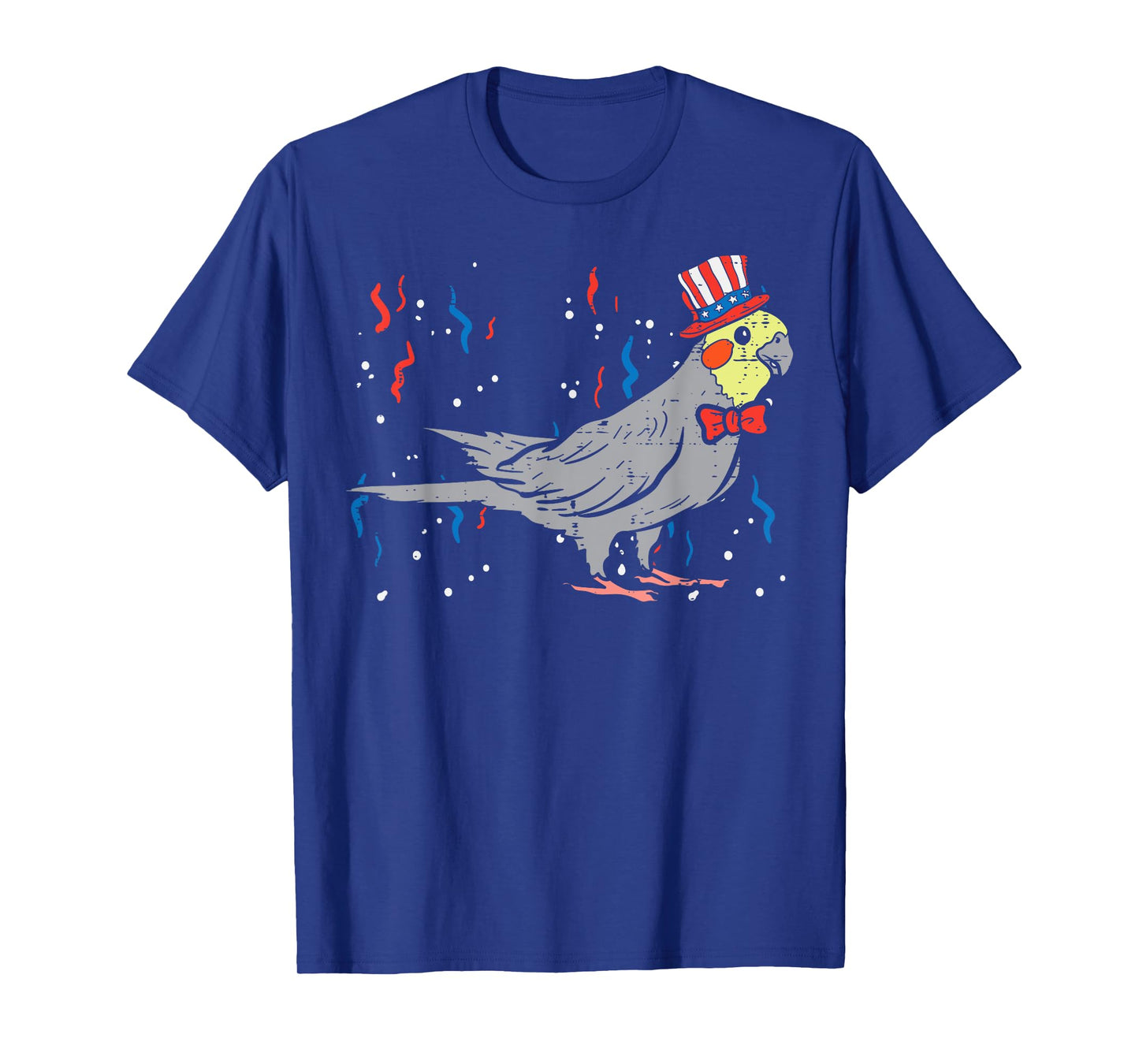 Cockatiel Bird American Flag USA 4th Of July Fourth Animal T-Shirt