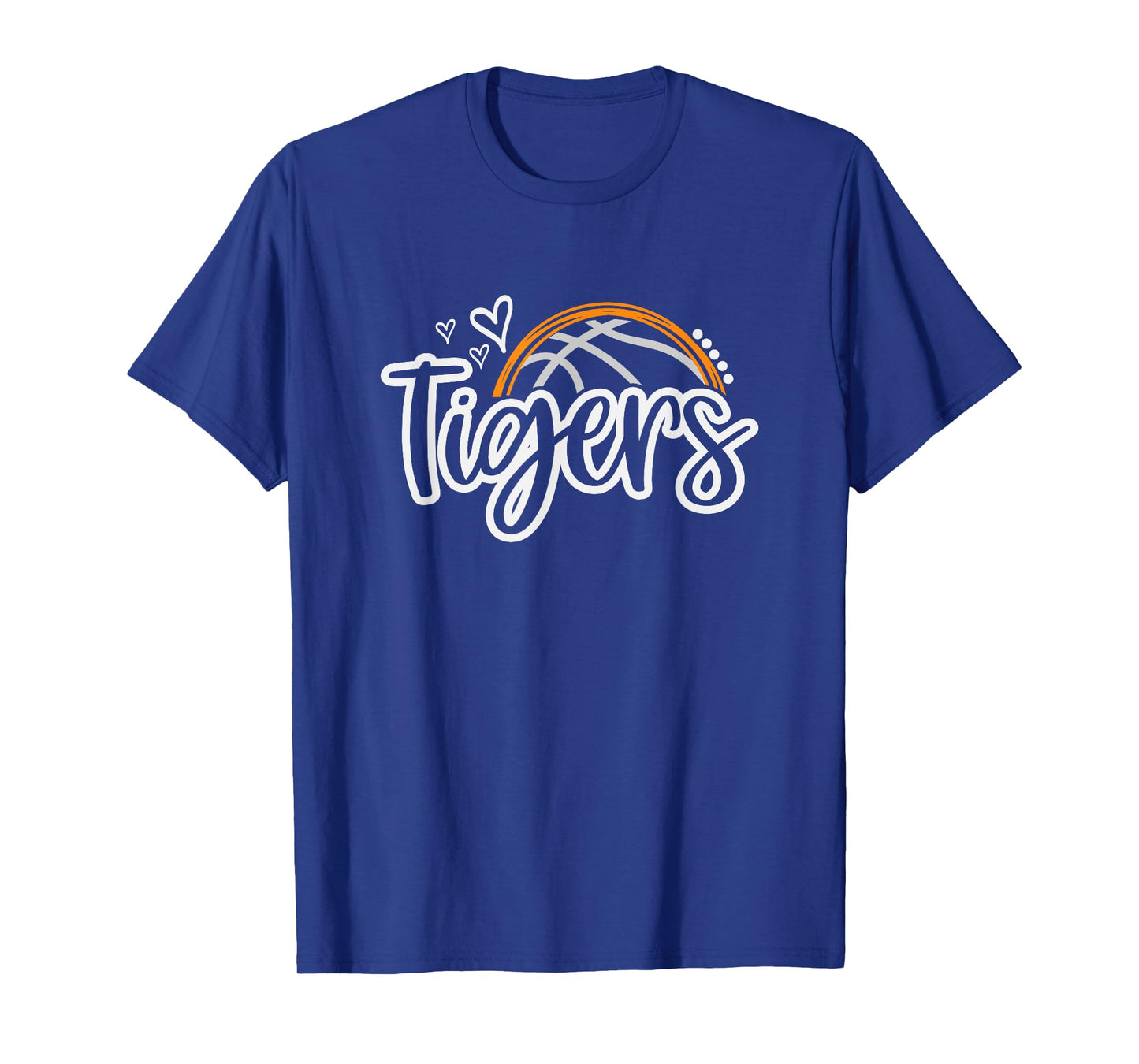 Basketball Tigers School Sports Fan Team Spirit T-Shirt
