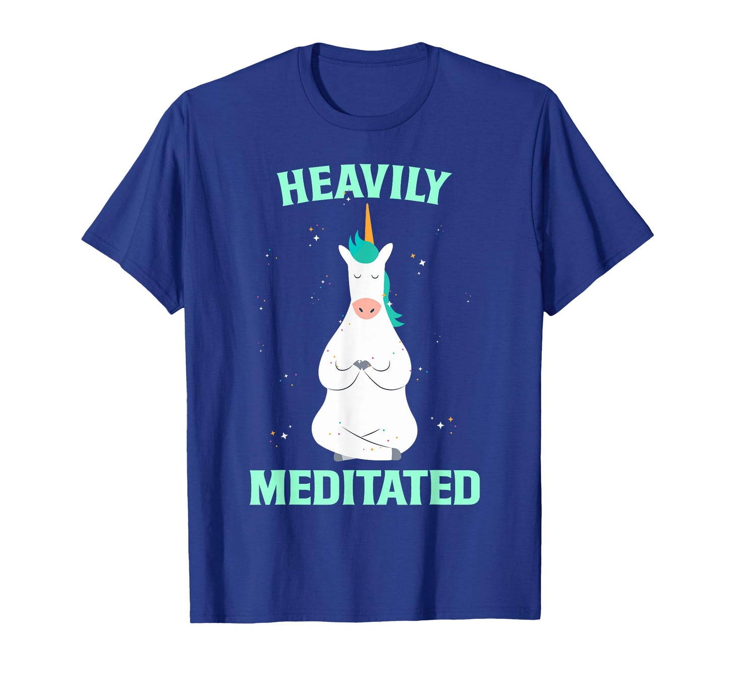 Unicorn Heavily Meditated Funny Yoga Meditation T-Shirt